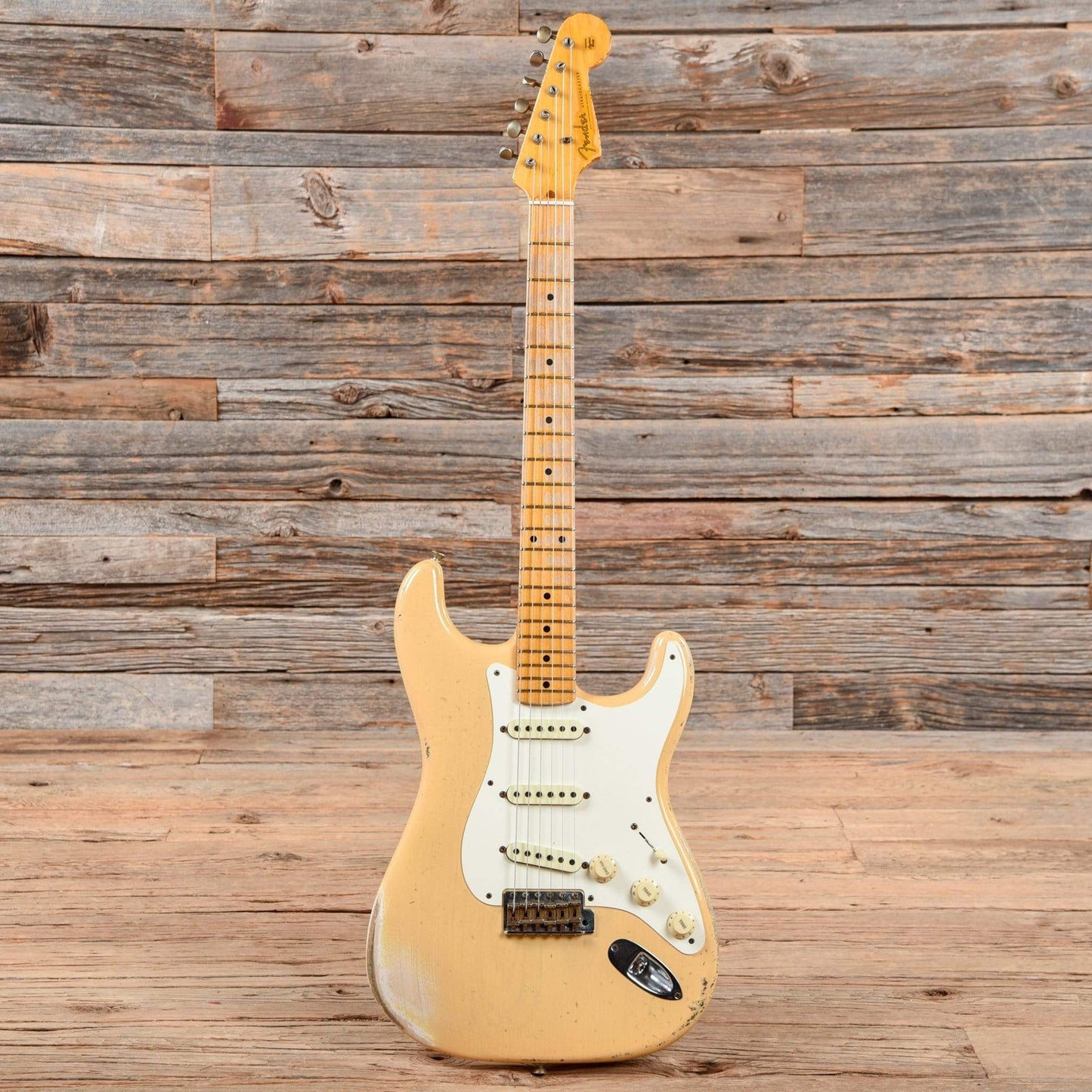 Fender Custom Shop '56 Stratocaster Heavy Relic Nocaster Blonde 2014 Electric Guitars / Solid Body