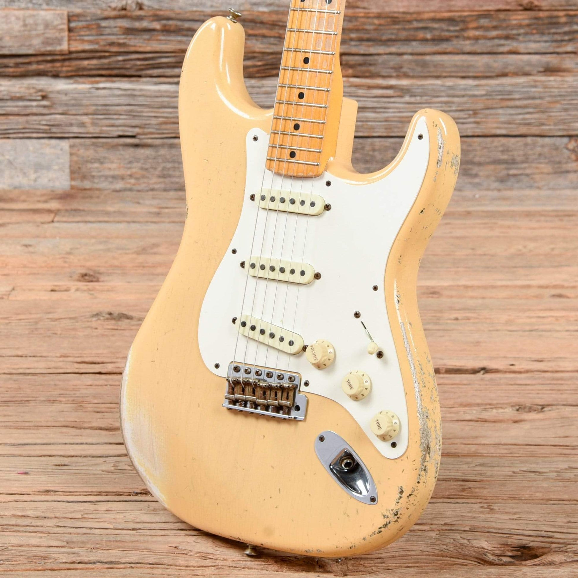 Fender Custom Shop '56 Stratocaster Heavy Relic Nocaster Blonde 2014 Electric Guitars / Solid Body