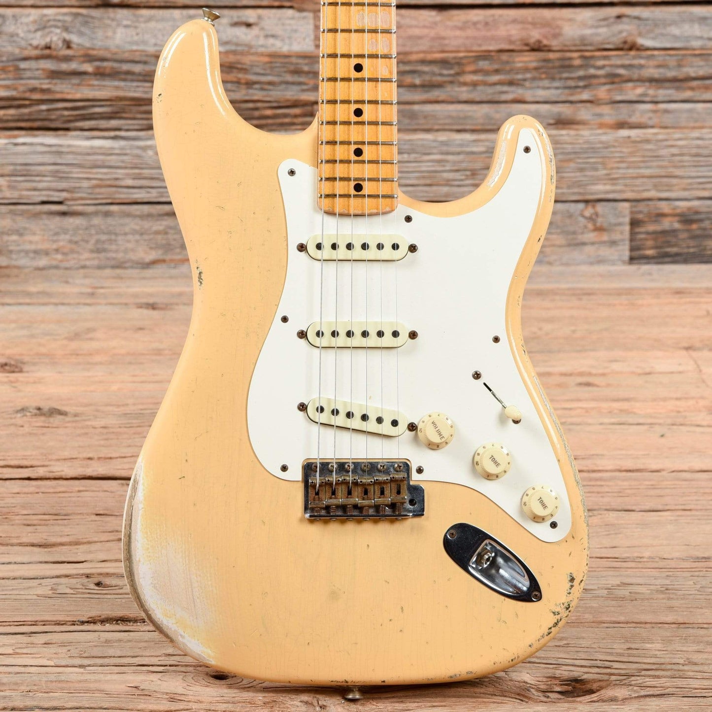 Fender Custom Shop '56 Stratocaster Heavy Relic Nocaster Blonde 2014 Electric Guitars / Solid Body