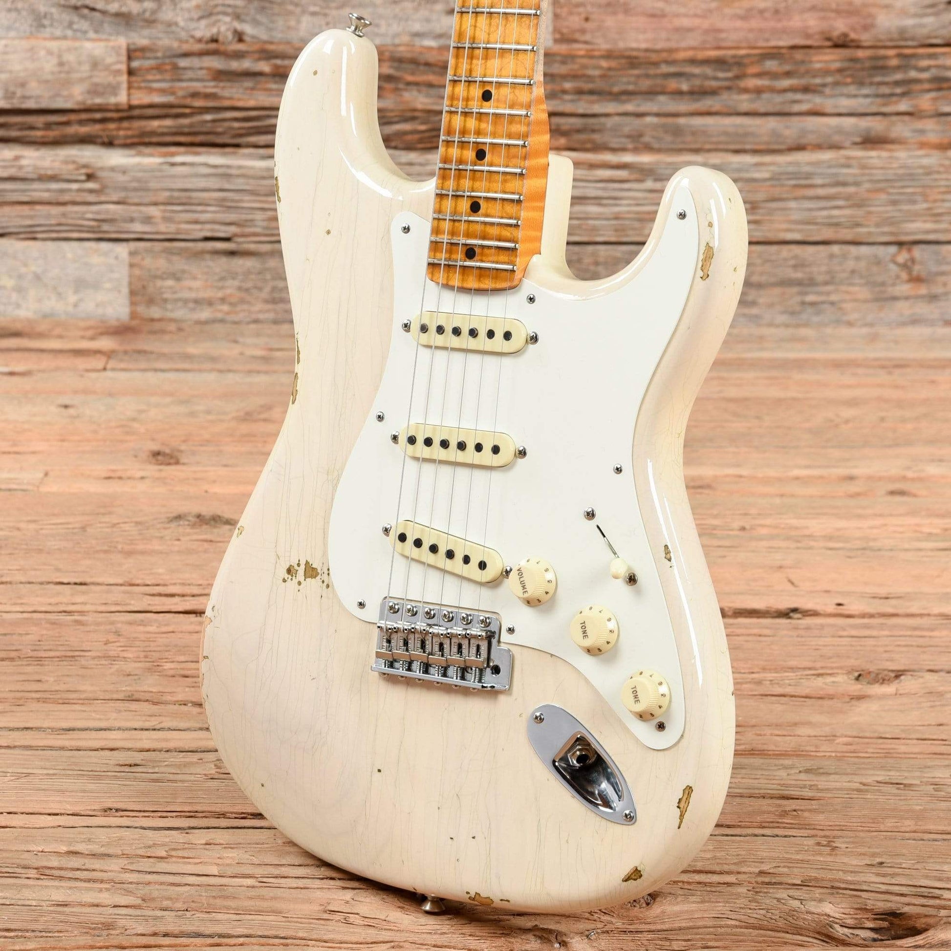 Fender Custom Shop '56 Stratocaster Relic Aged White Blonde 2019 Electric Guitars / Solid Body