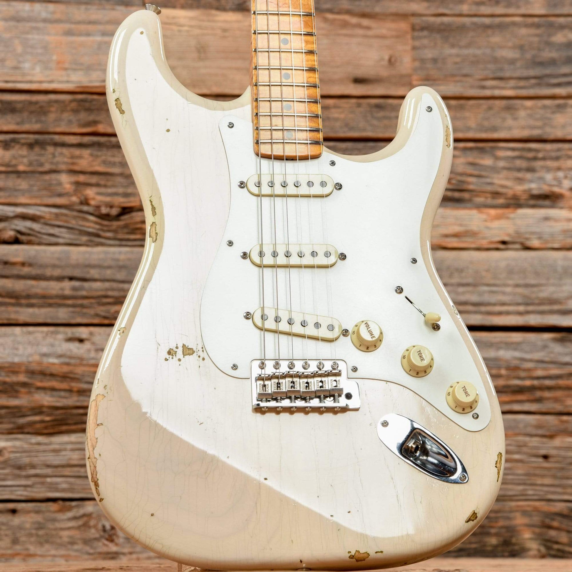 Fender Custom Shop '56 Stratocaster Relic Aged White Blonde 2019 Electric Guitars / Solid Body