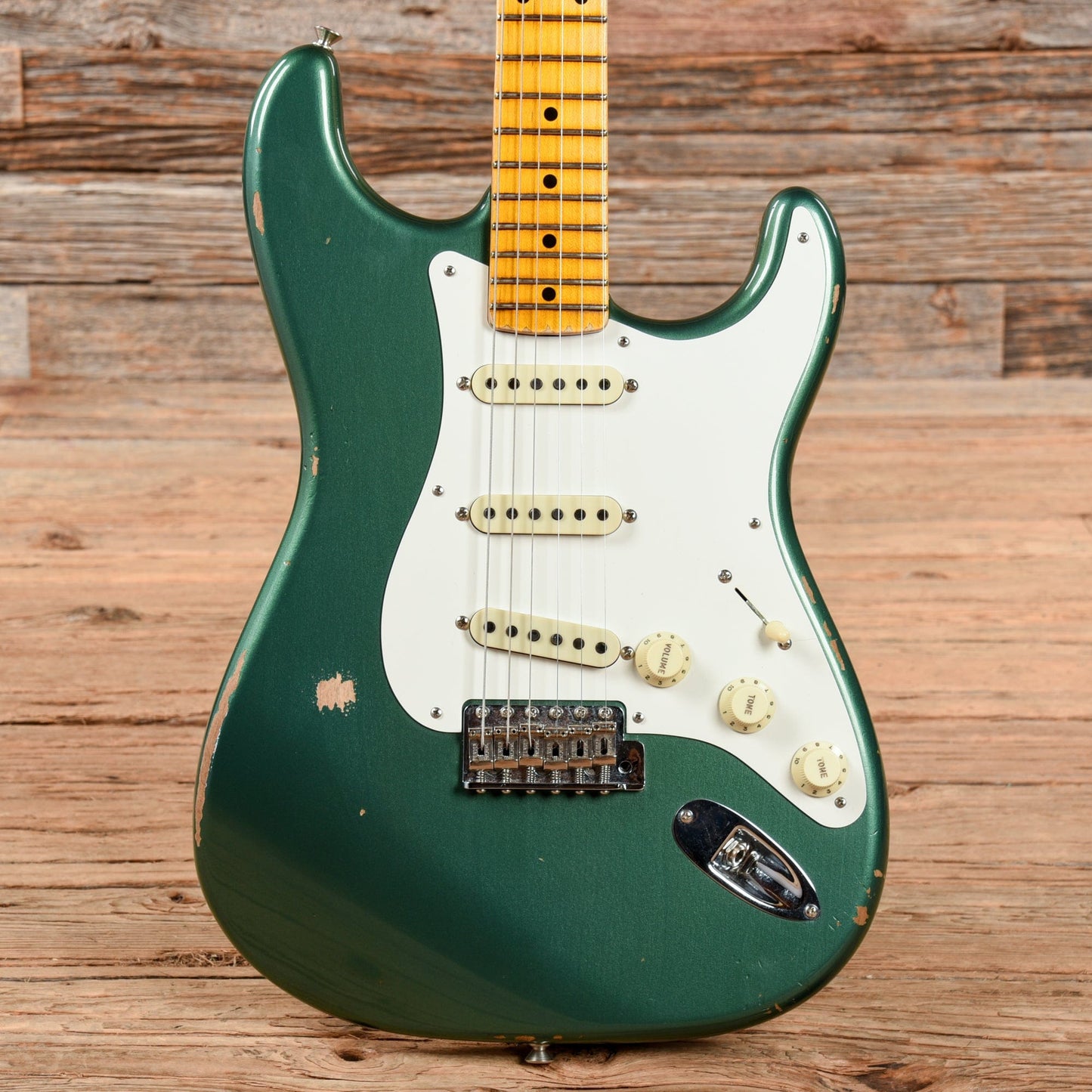 Fender Custom Shop '56 Stratocaster Relic w/Closet Classic Hardware Aged Sherwood Green 2020 Electric Guitars / Solid Body