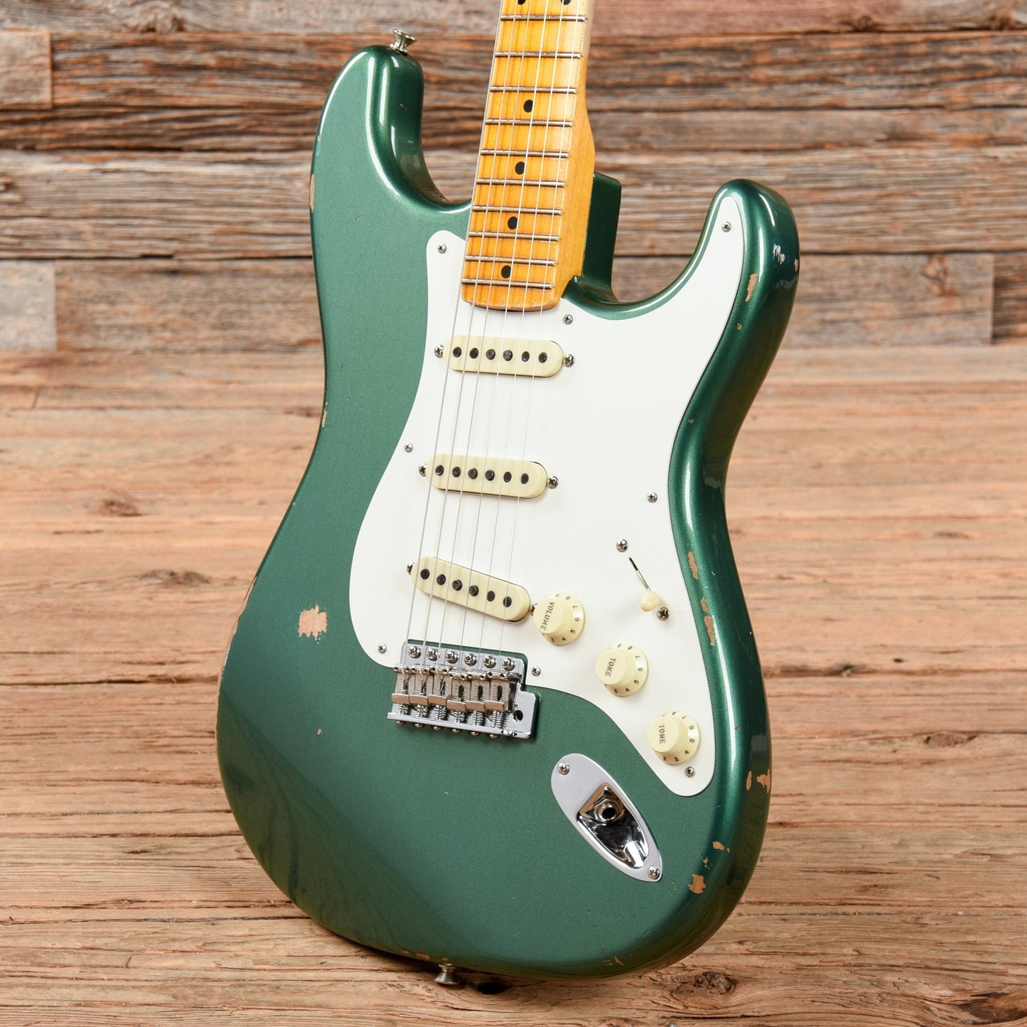 Fender Custom Shop '56 Stratocaster Relic w/Closet Classic Hardware Aged Sherwood Green 2020 Electric Guitars / Solid Body