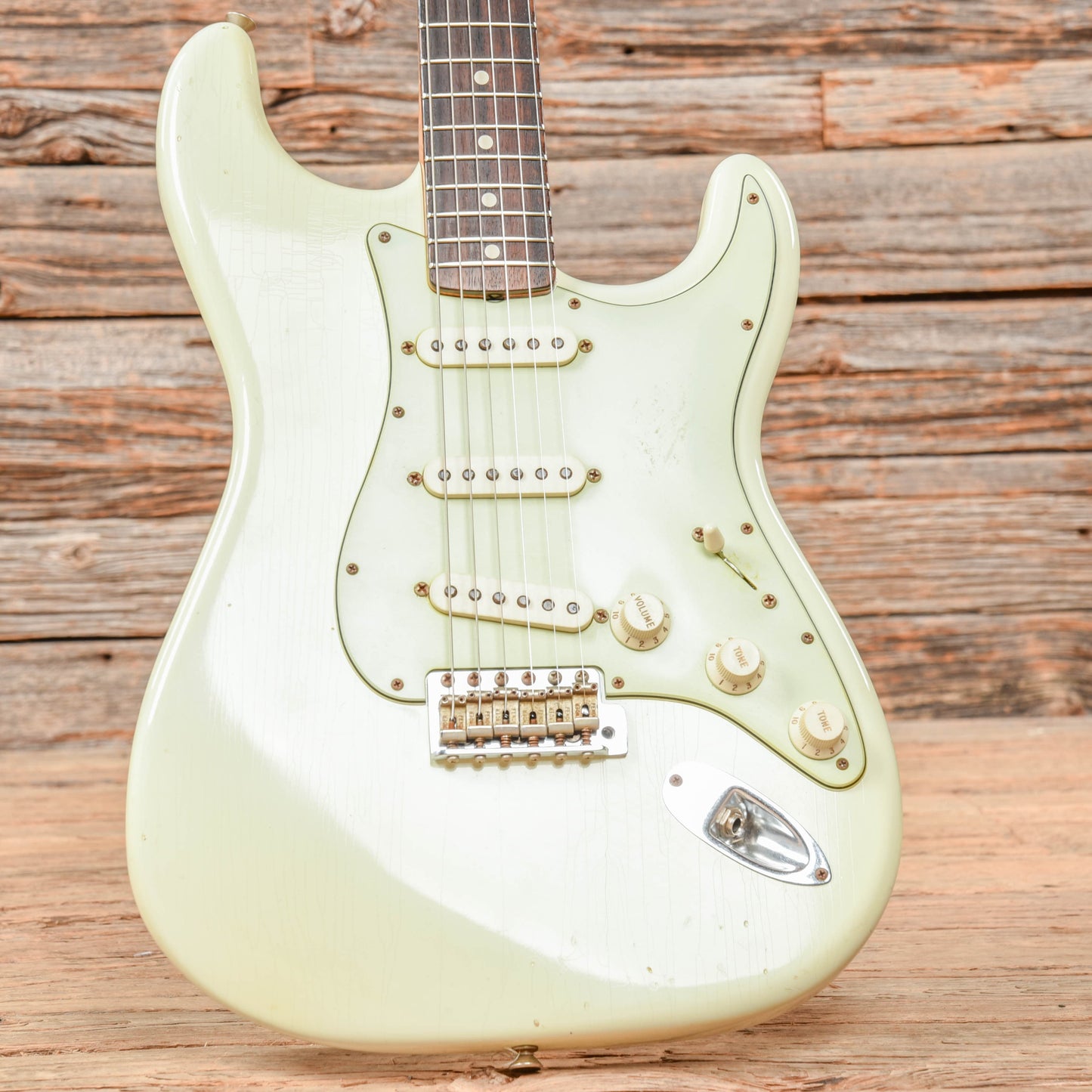 Fender Custom Shop '60 Stratocaster Relic Olympic White 2012 Electric Guitars / Solid Body