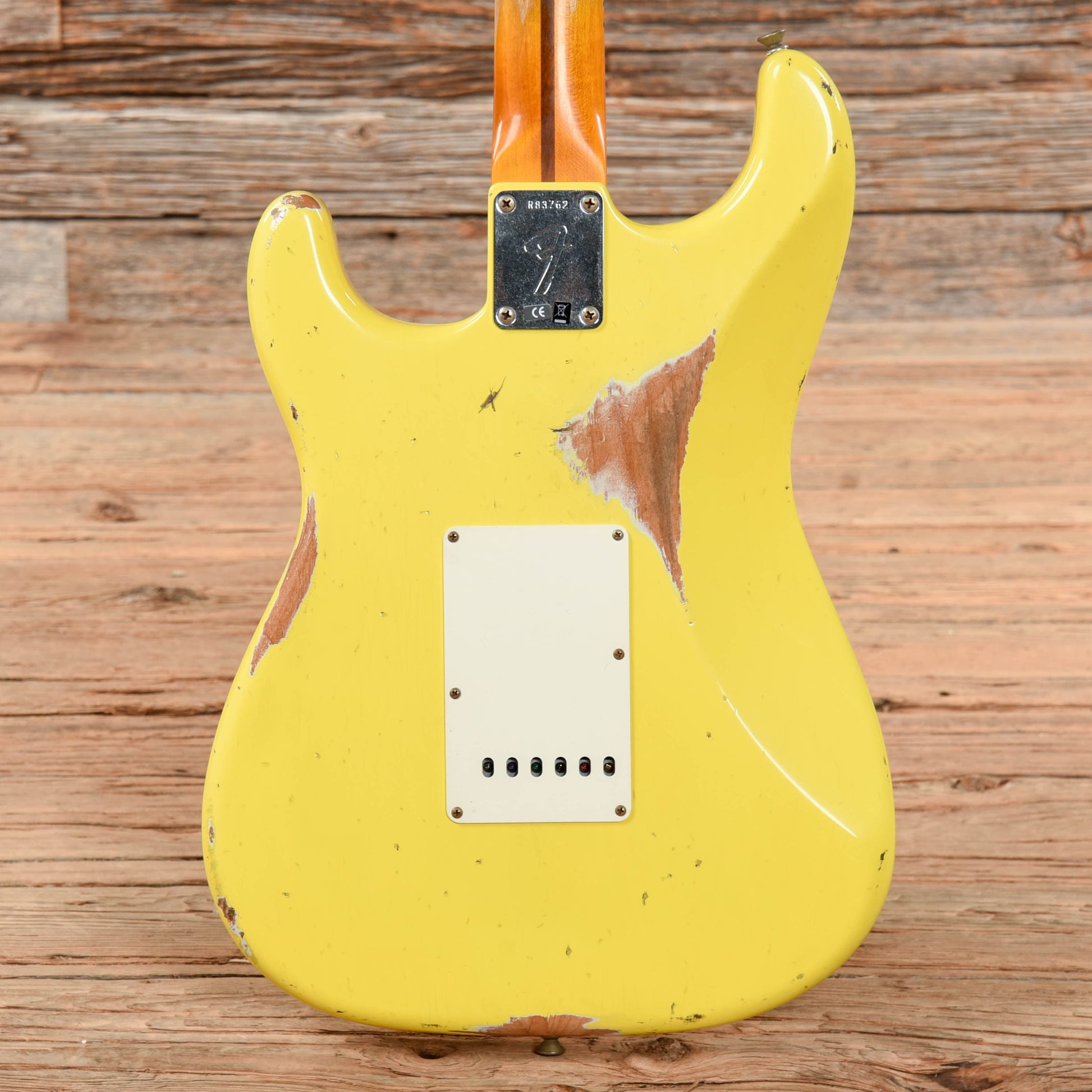 Fender Custom Shop '69 Stratocaster Heavy Relic w/ Reverse Headstock Yellow Heavy Relic 2016 Electric Guitars / Solid Body