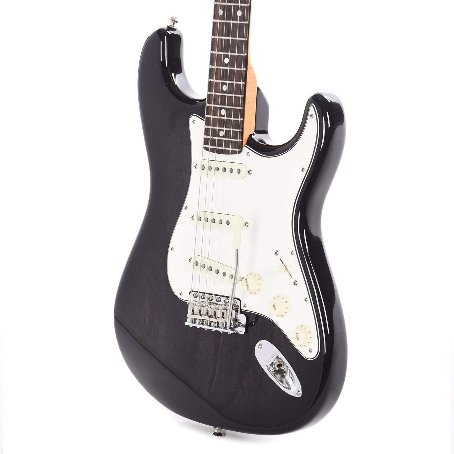 Fender Custom Shop American Custom Stratocaster Ebony Transparent Electric Guitars / Solid Body