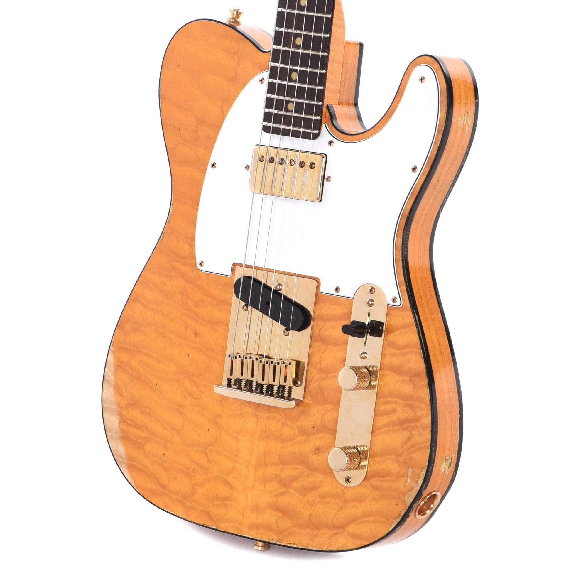 Fender Custom Shop American Custom Telecaster Ash Relic Amber Transparent "CME Spec" Electric Guitars / Solid Body