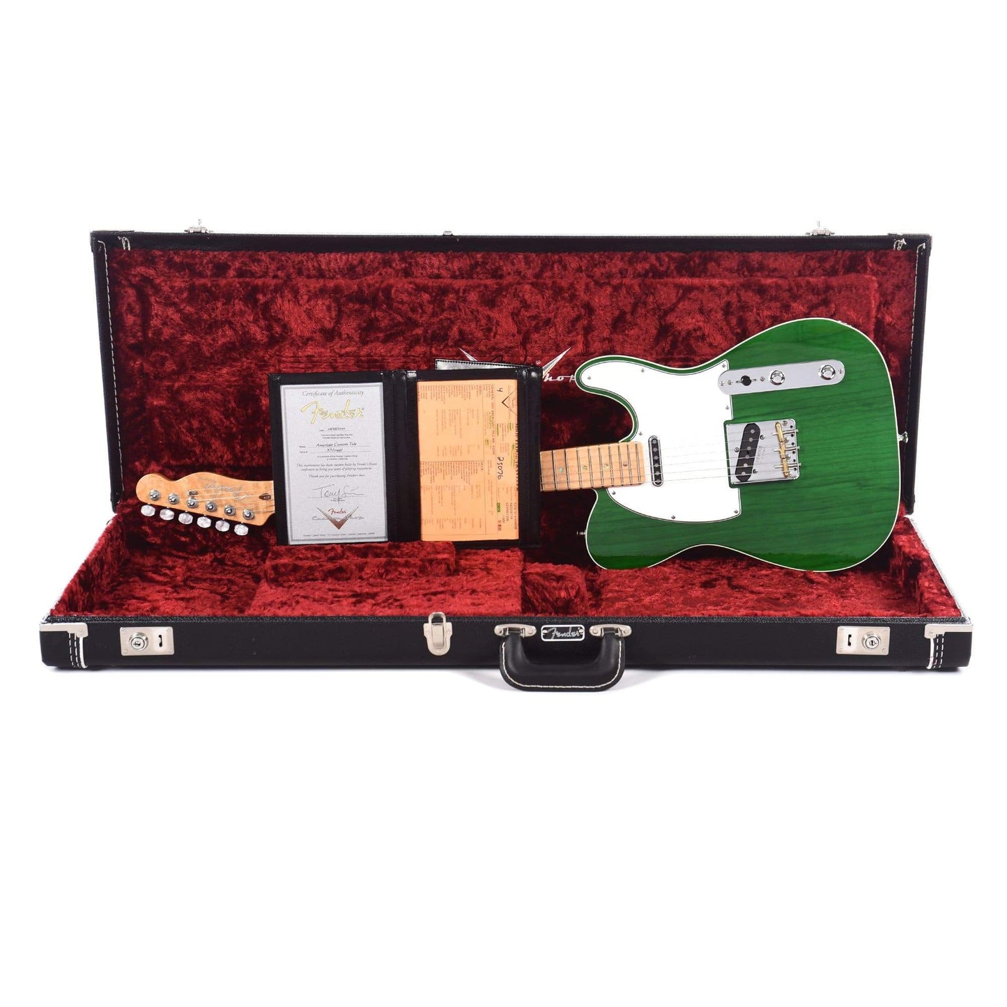 Fender Custom Shop American Custom Telecaster Emerald Green Transparent Electric Guitars / Solid Body