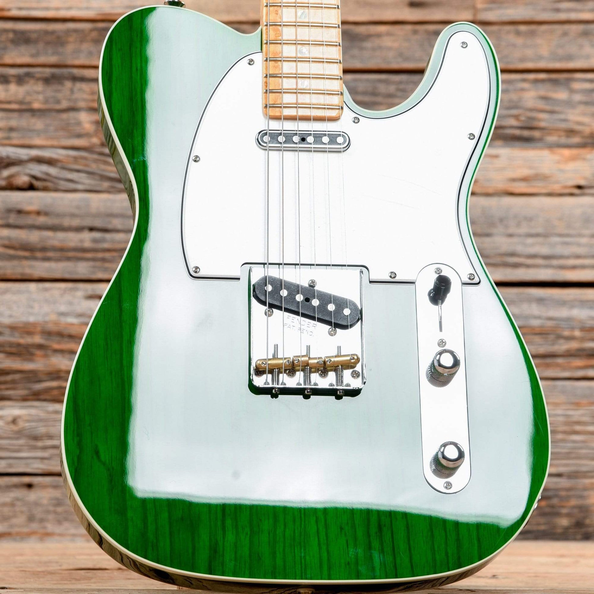 Fender Custom Shop American Custom Telecaster Emerald Green Transparent Electric Guitars / Solid Body