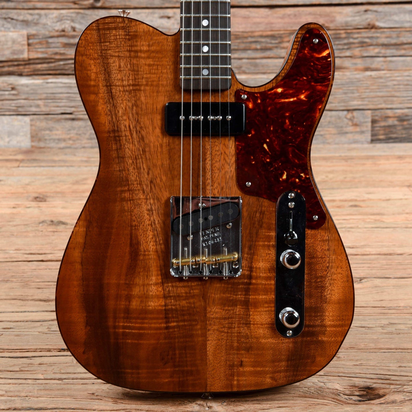 Fender Custom Shop Artisan P90 Koa Telecaster Aged Natural 2020 Electric Guitars / Solid Body