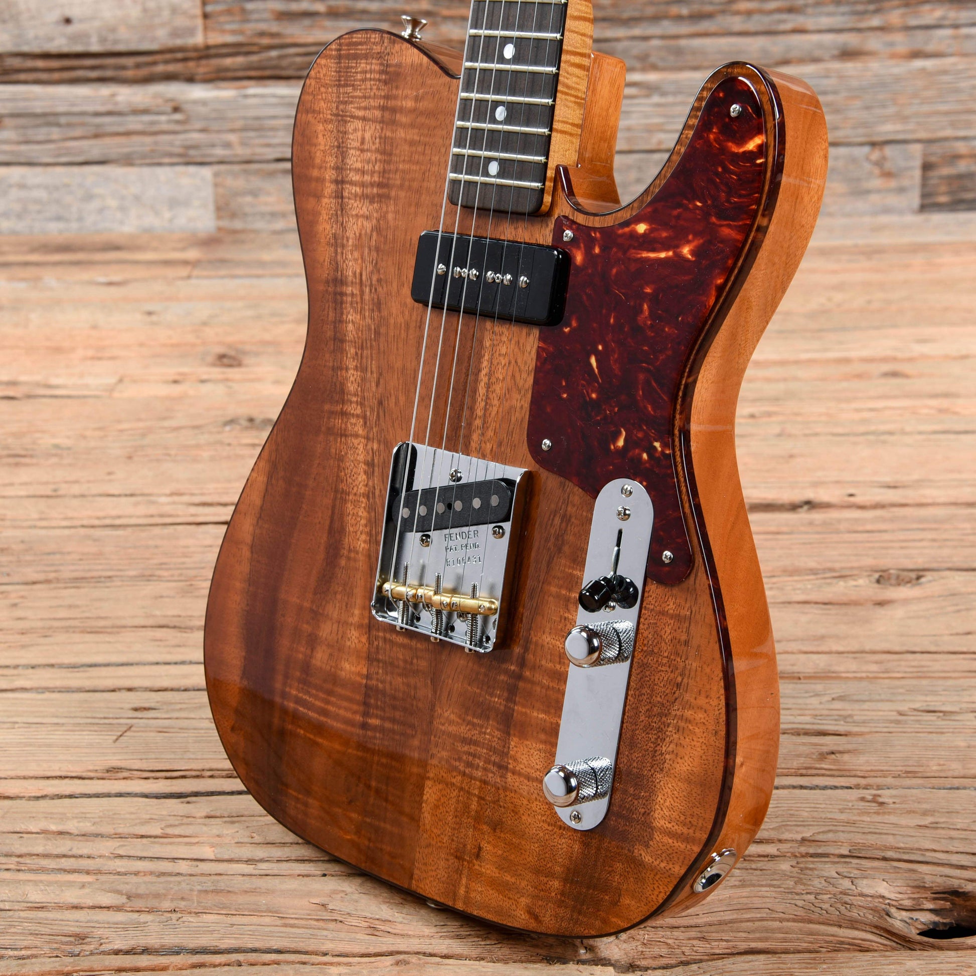 Fender Custom Shop Artisan P90 Koa Telecaster Aged Natural 2020 Electric Guitars / Solid Body