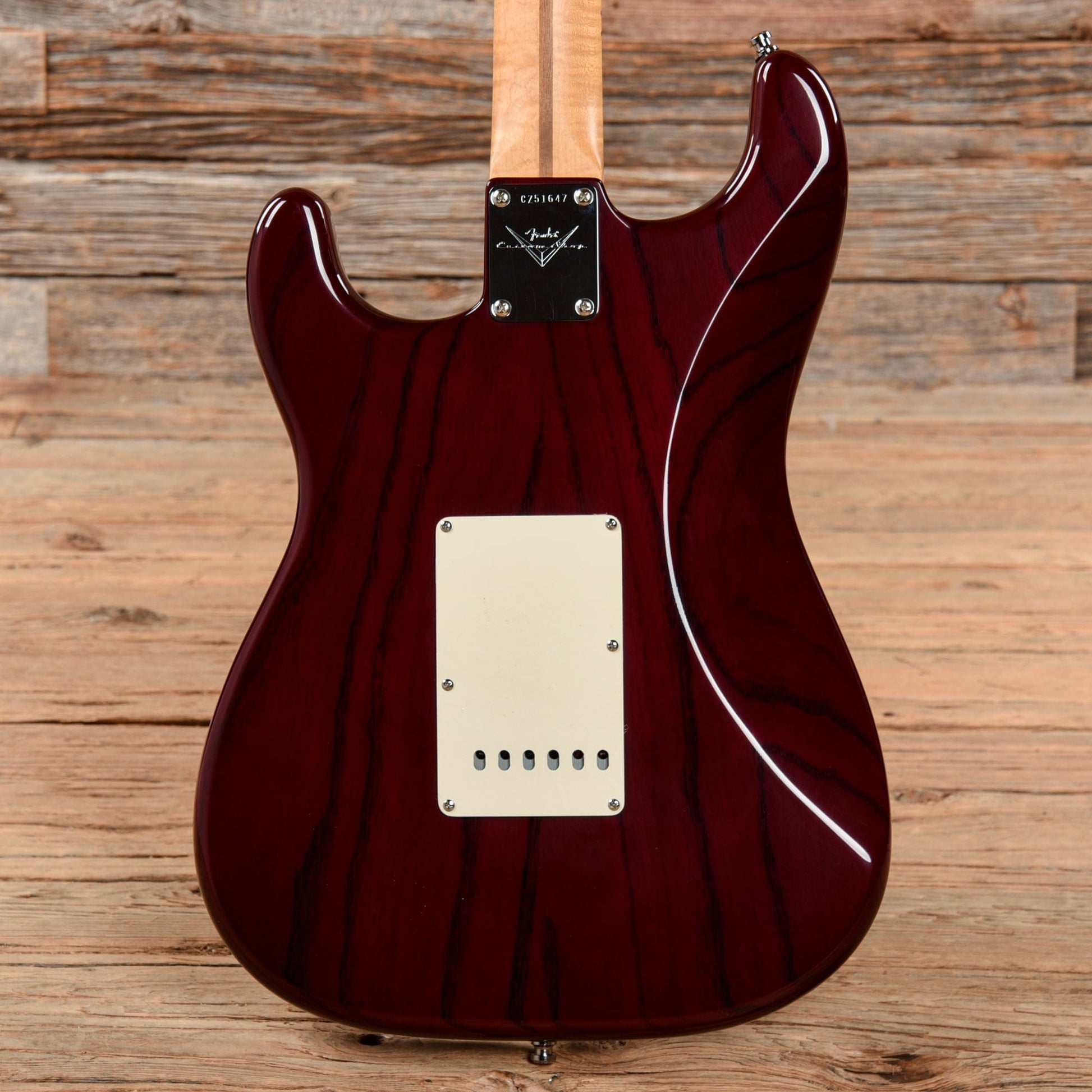 Fender Custom Shop Classic Player Stratocaster V-Neck Bing Cherry Transparent 2006 Electric Guitars / Solid Body