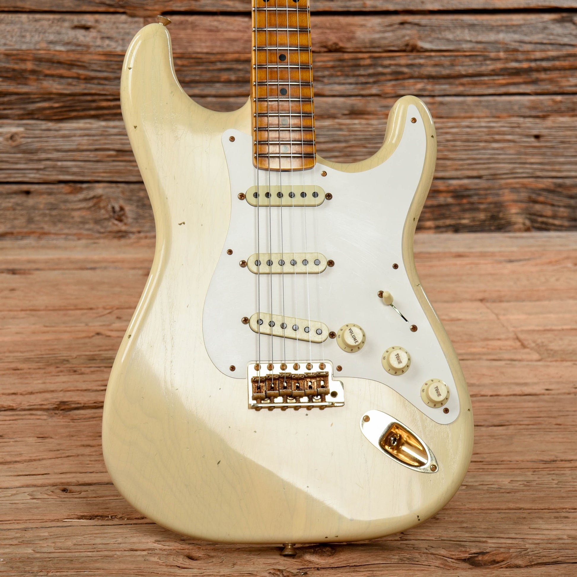 Fender Custom Shop Heavy Relic Mary Kaye 20th Anniversary Stratocaster Mary Kaye Bonde 2015 Electric Guitars / Solid Body