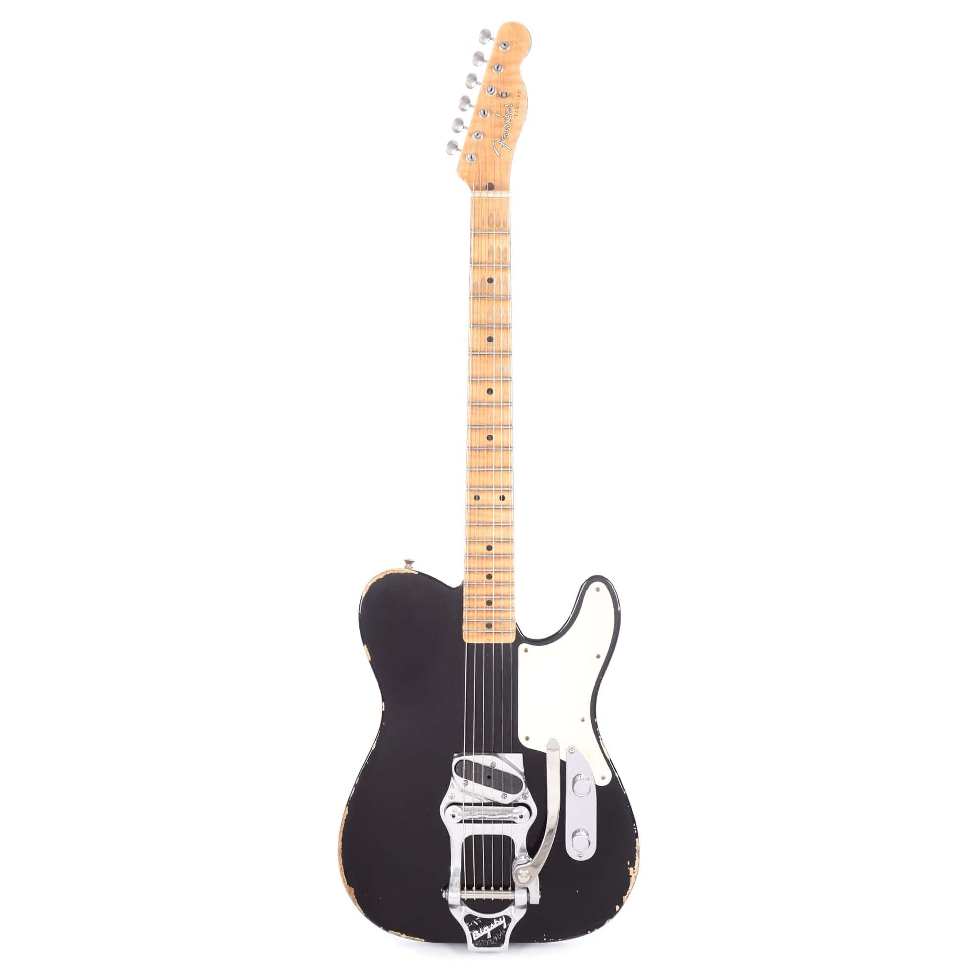 Fender Custom Shop Johnny Ringo Esquire Relic Black Master Built By Ron Thorn Black Electric Guitars / Solid Body