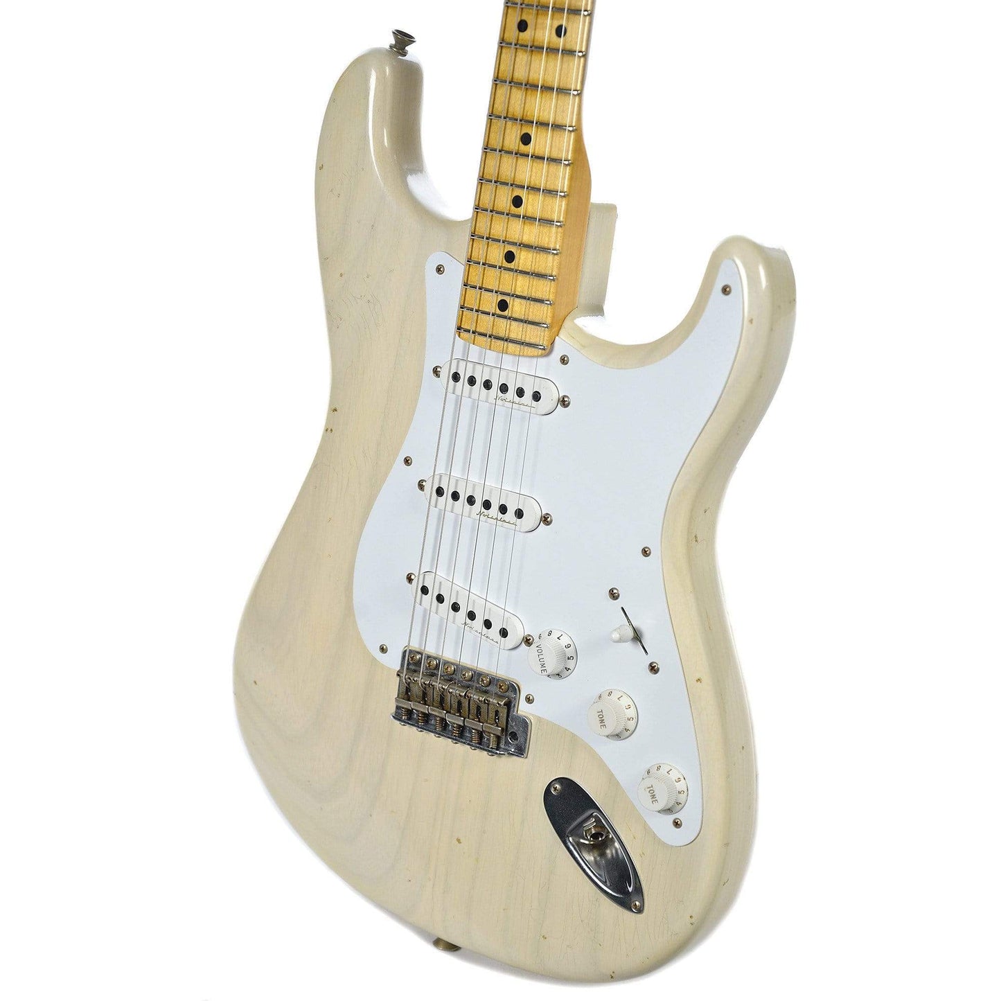 Fender Custom Shop Journeyman Relic Eric Clapton Signature Stratocaster Aged White Blonde Electric Guitars / Solid Body