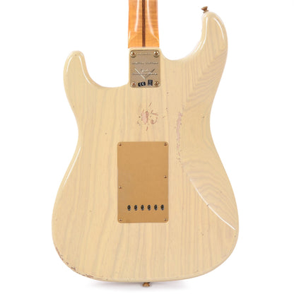 Fender Custom Shop Limited Edition 1955 Bone Tone Stratocaster Relic Aged Honey Blonde Electric Guitars / Solid Body