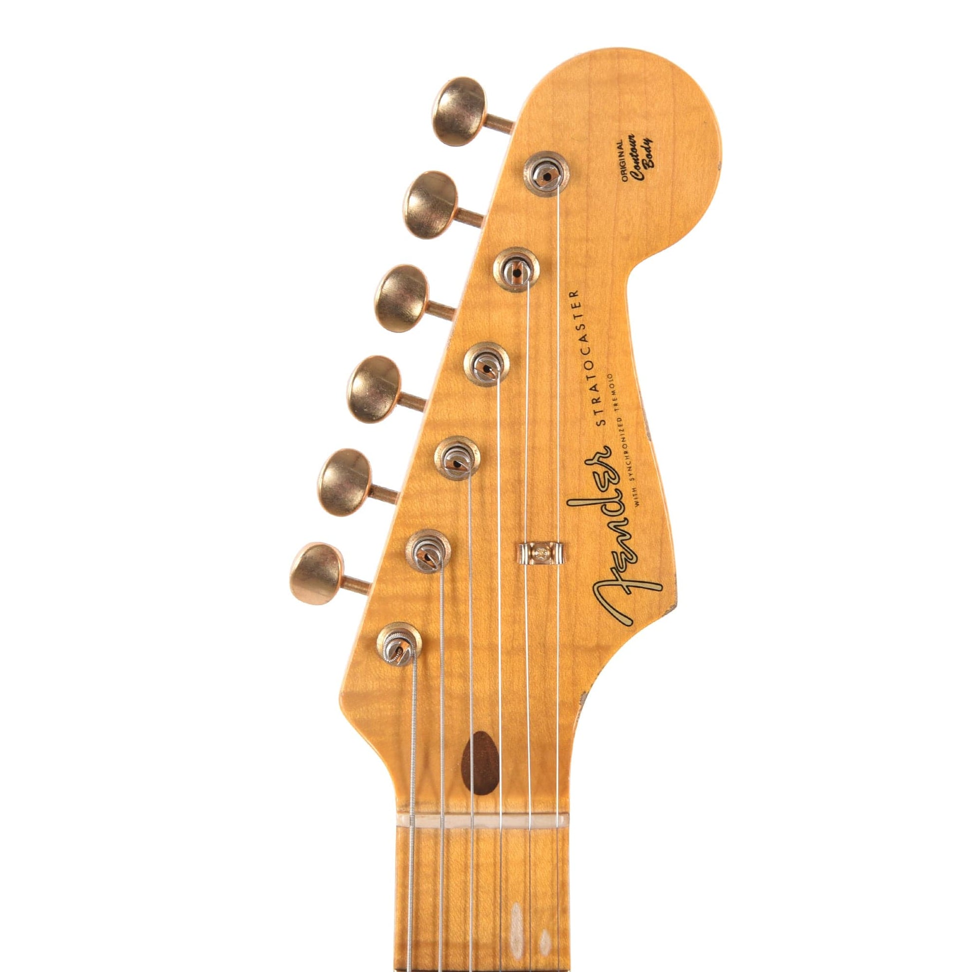 Fender Custom Shop Limited Edition 1955 Bone Tone Stratocaster Relic Aged Honey Blonde Electric Guitars / Solid Body