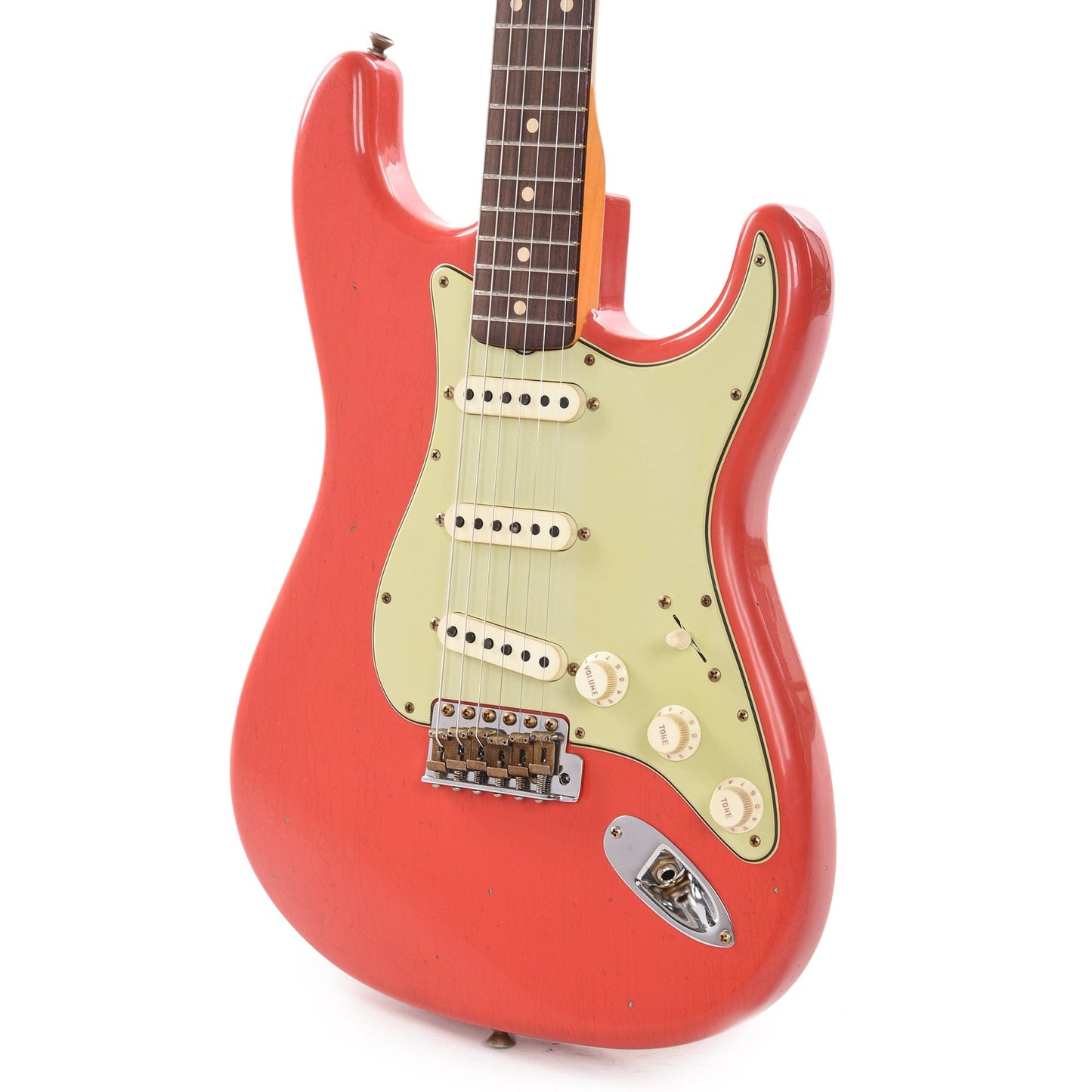 Fender Custom Shop Limited Edition '62/'63 Stratocaster Journeyman Aged Fiesta Red Electric Guitars / Solid Body