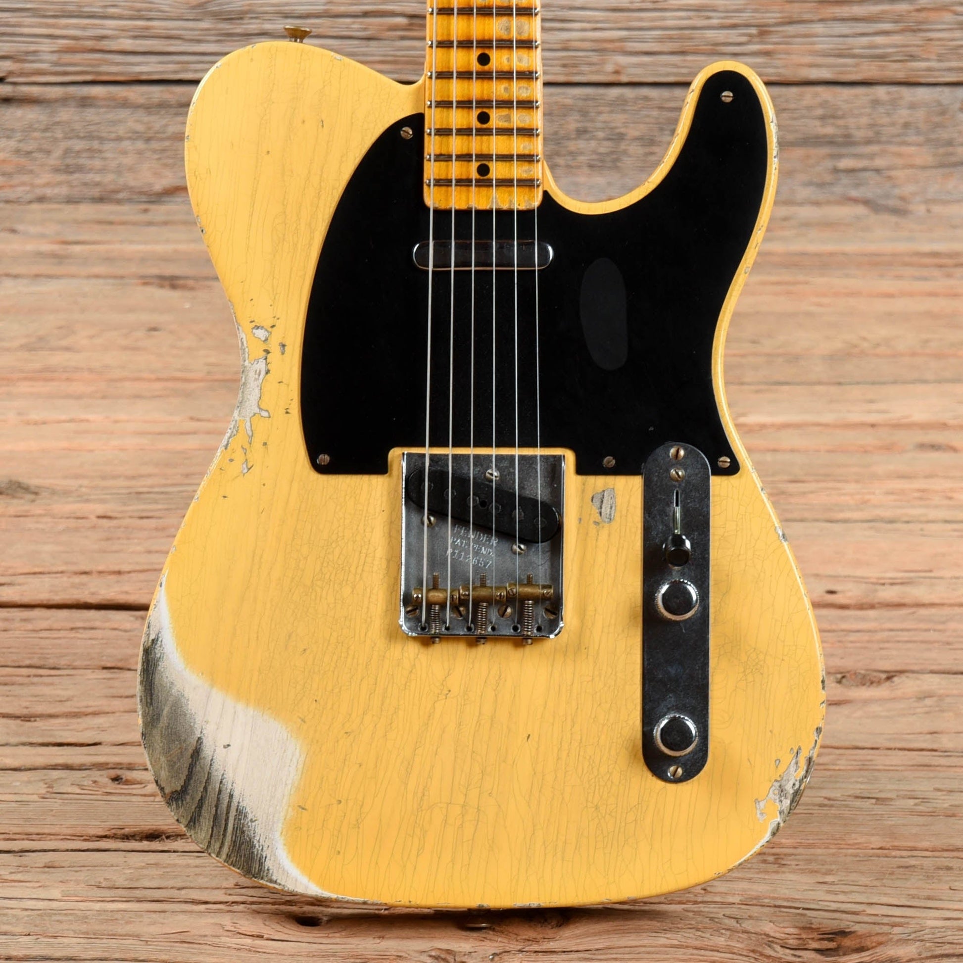 Fender Custom Shop Limited Edition 70th Anniversary Broadcaster Heavy Relic Aged Nocaster Blonde 2021 Electric Guitars / Solid Body