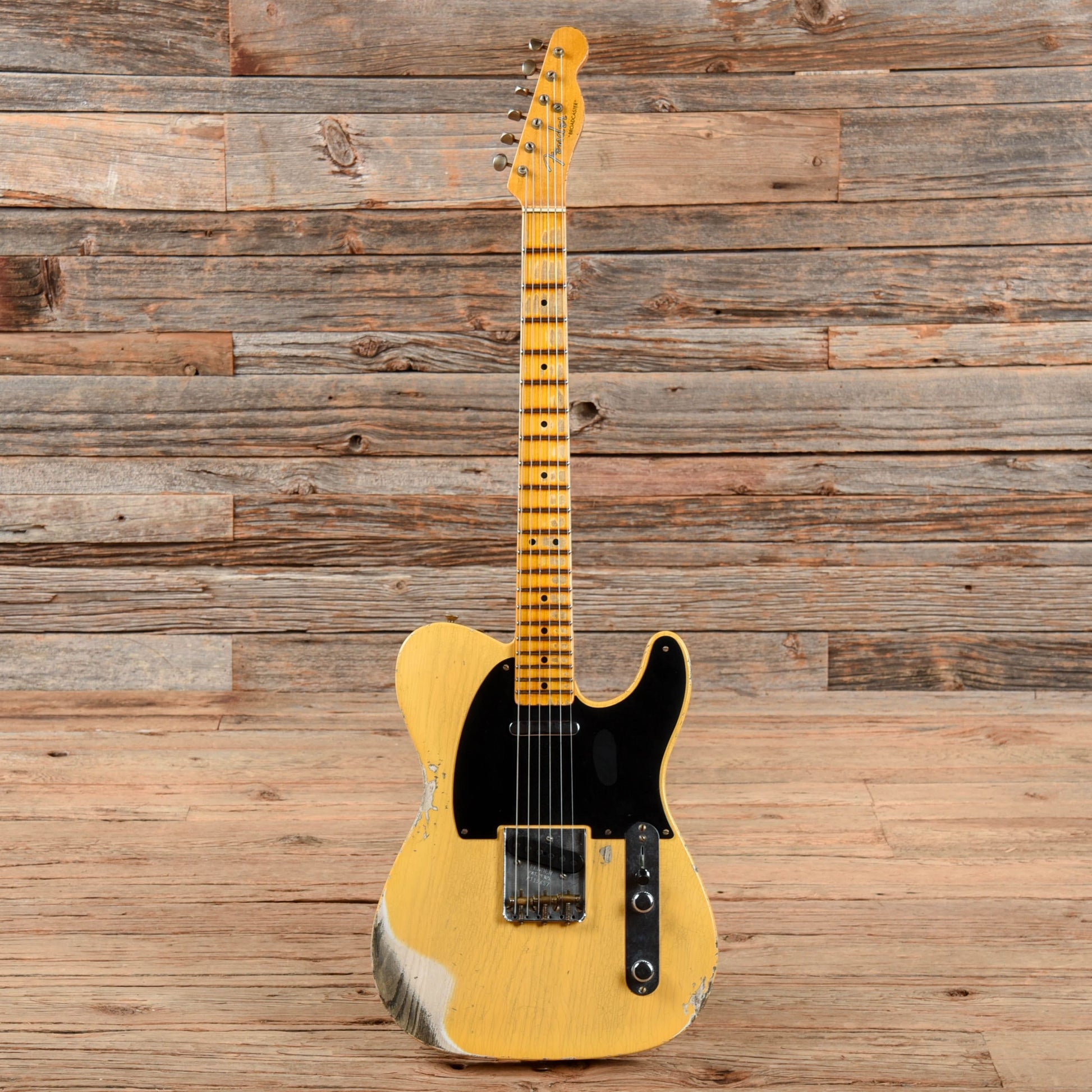 Fender Custom Shop Limited Edition 70th Anniversary Broadcaster Heavy Relic Aged Nocaster Blonde 2021 Electric Guitars / Solid Body