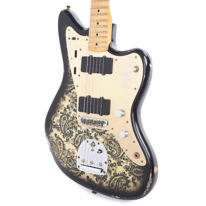 Fender Custom Shop Limited Edition Custom Jazzmaster Relic Aged Black Paisley Electric Guitars / Solid Body