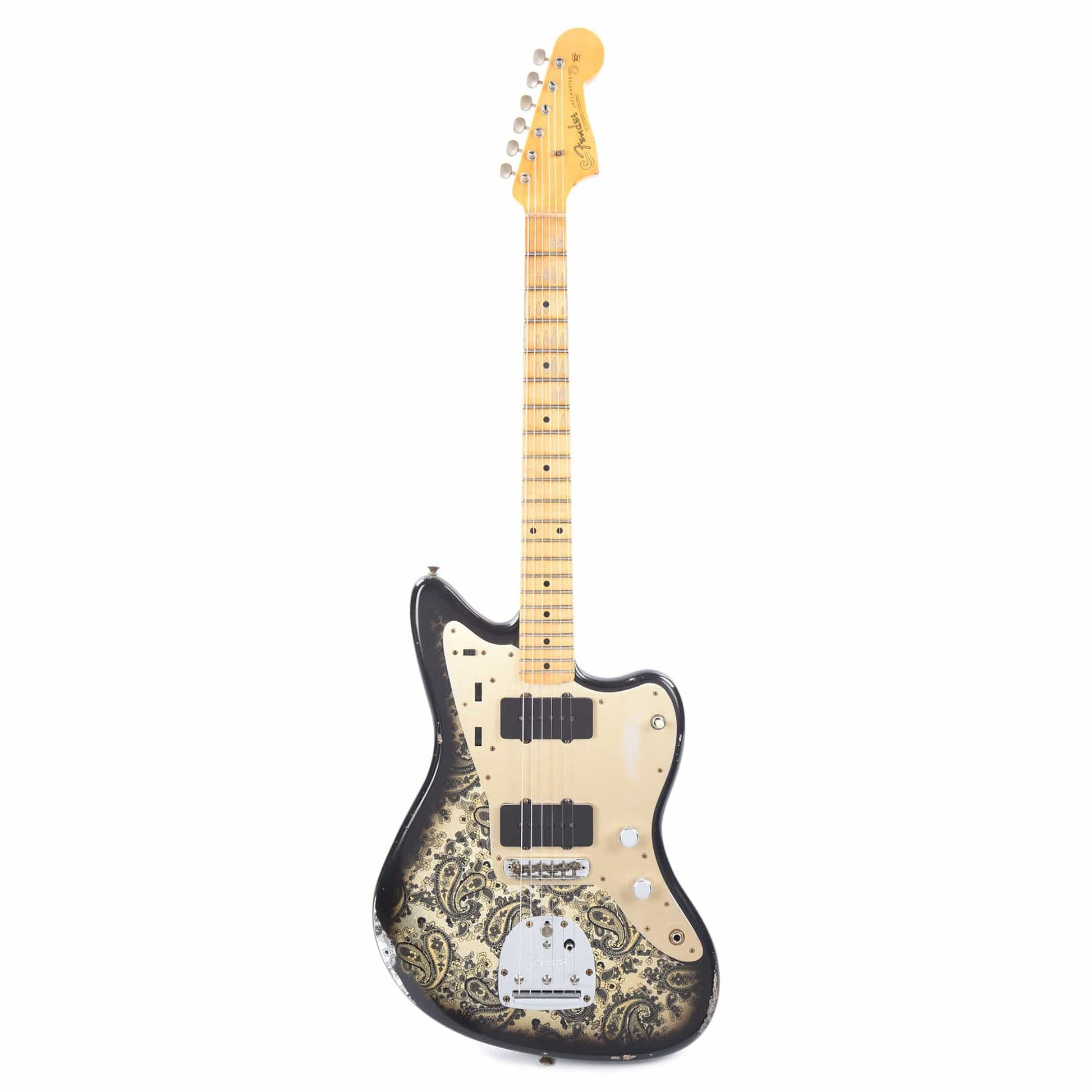 Fender Custom Shop Limited Edition Custom Jazzmaster Relic Aged Black Paisley Electric Guitars / Solid Body