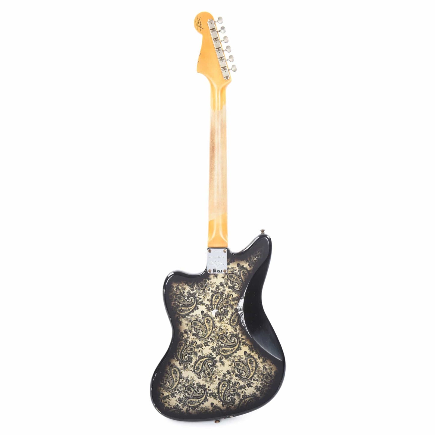 Fender Custom Shop Limited Edition Custom Jazzmaster Relic Aged Black Paisley Electric Guitars / Solid Body