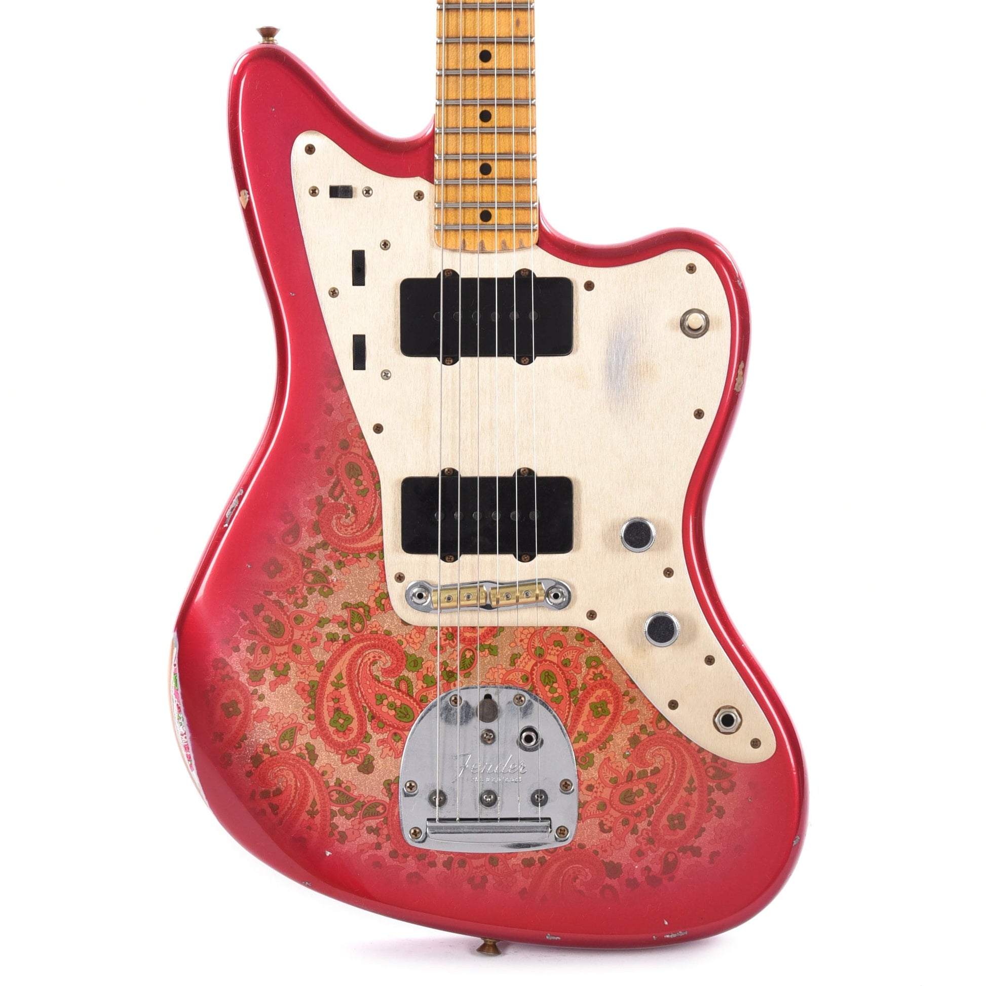 Fender Custom Shop Limited Edition Custom Jazzmaster Relic Maple Neck Aged Pink Paisley Electric Guitars / Solid Body