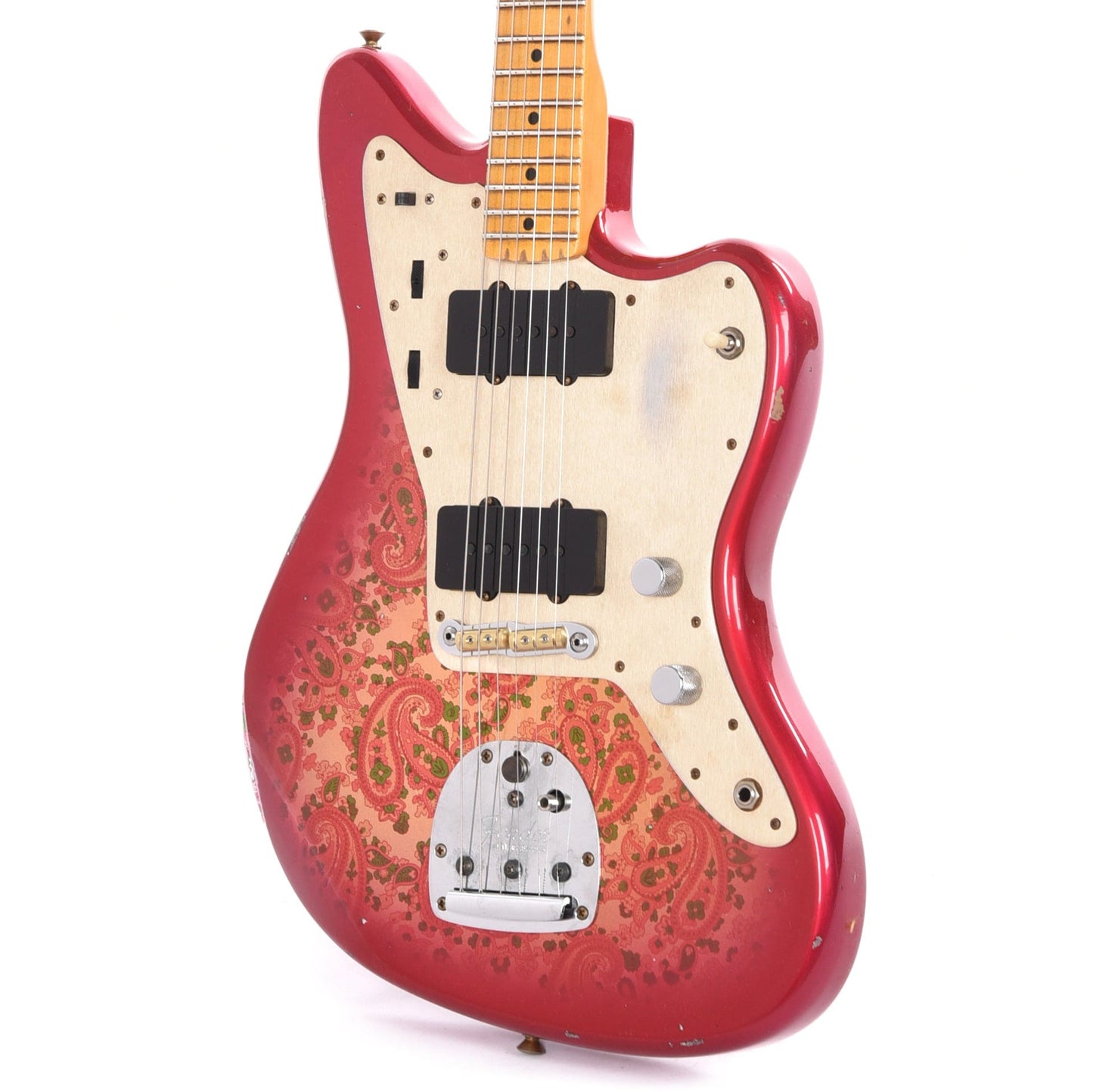 Fender Custom Shop Limited Edition Custom Jazzmaster Relic Maple Neck Aged Pink Paisley Electric Guitars / Solid Body