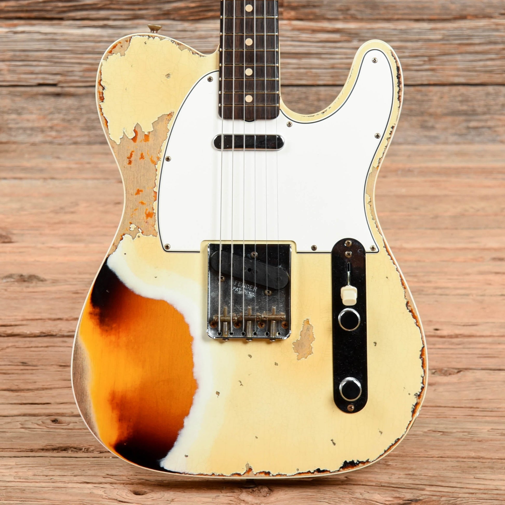 Fender Custom Shop LTD 1959 Telecaster Custom Super Heavy Relic Aged Olympic White 2021 Electric Guitars / Solid Body