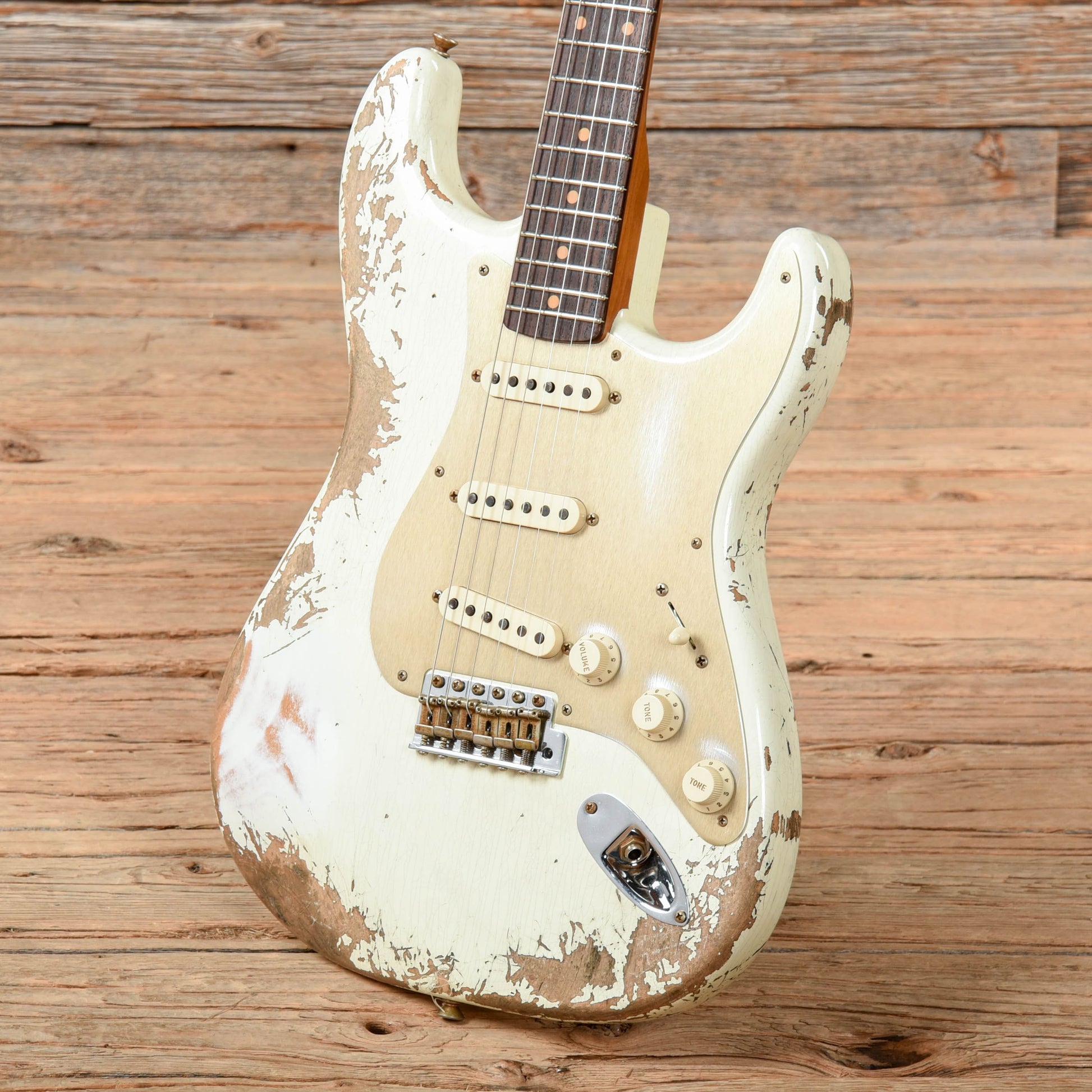 Fender Custom Shop Ltd '59 Stratocaster Relic Aged Olympic White 2021 Electric Guitars / Solid Body