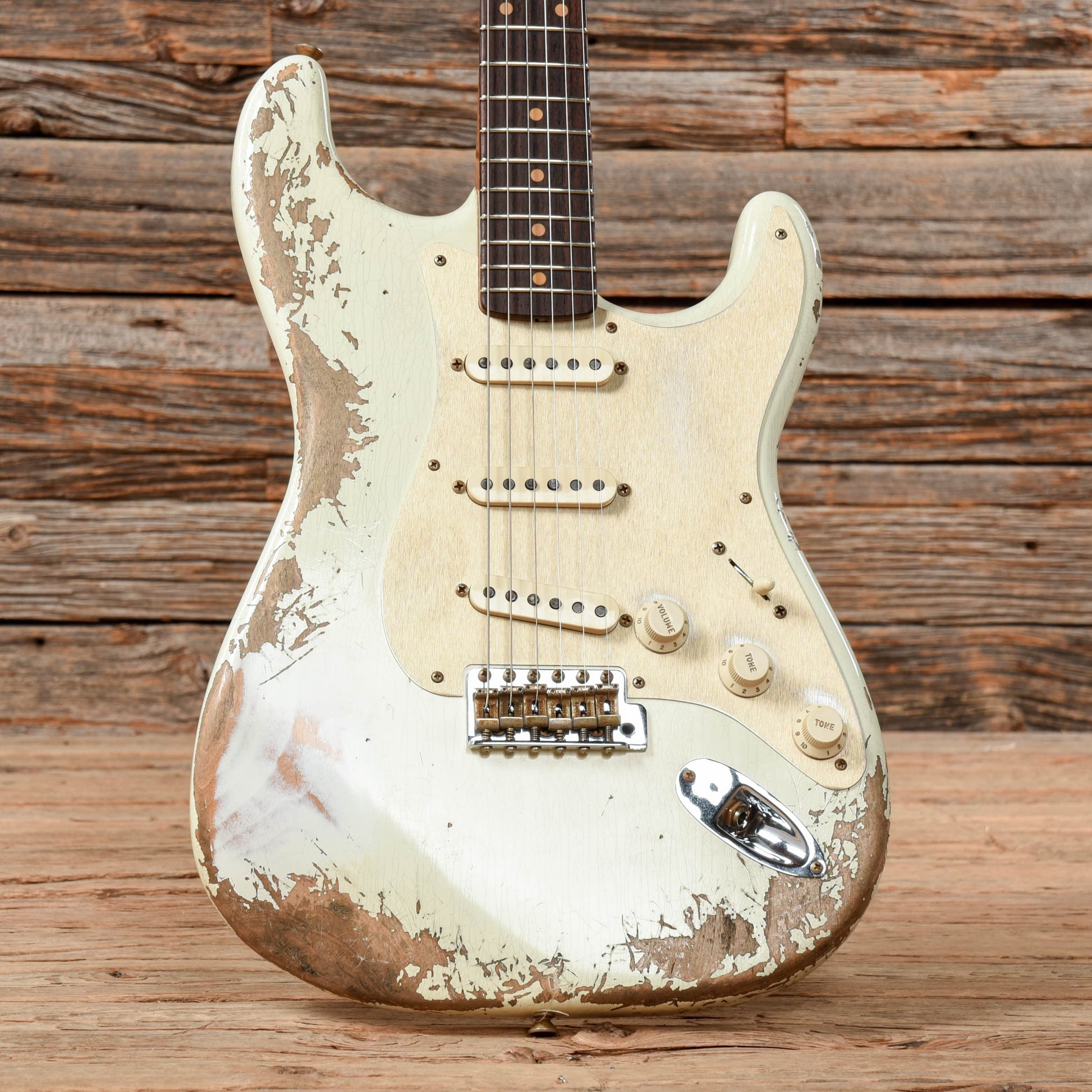 Fender Custom Shop Ltd '59 Stratocaster Relic Aged Olympic White 2021 Electric Guitars / Solid Body