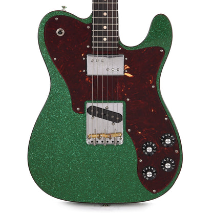 Fender Custom Shop Telecaster Deluxe Deluxe Closet Classic Aged Cadillac Green Sparkle Apprentice Built by Levi Perry Electric Guitars / Solid Body