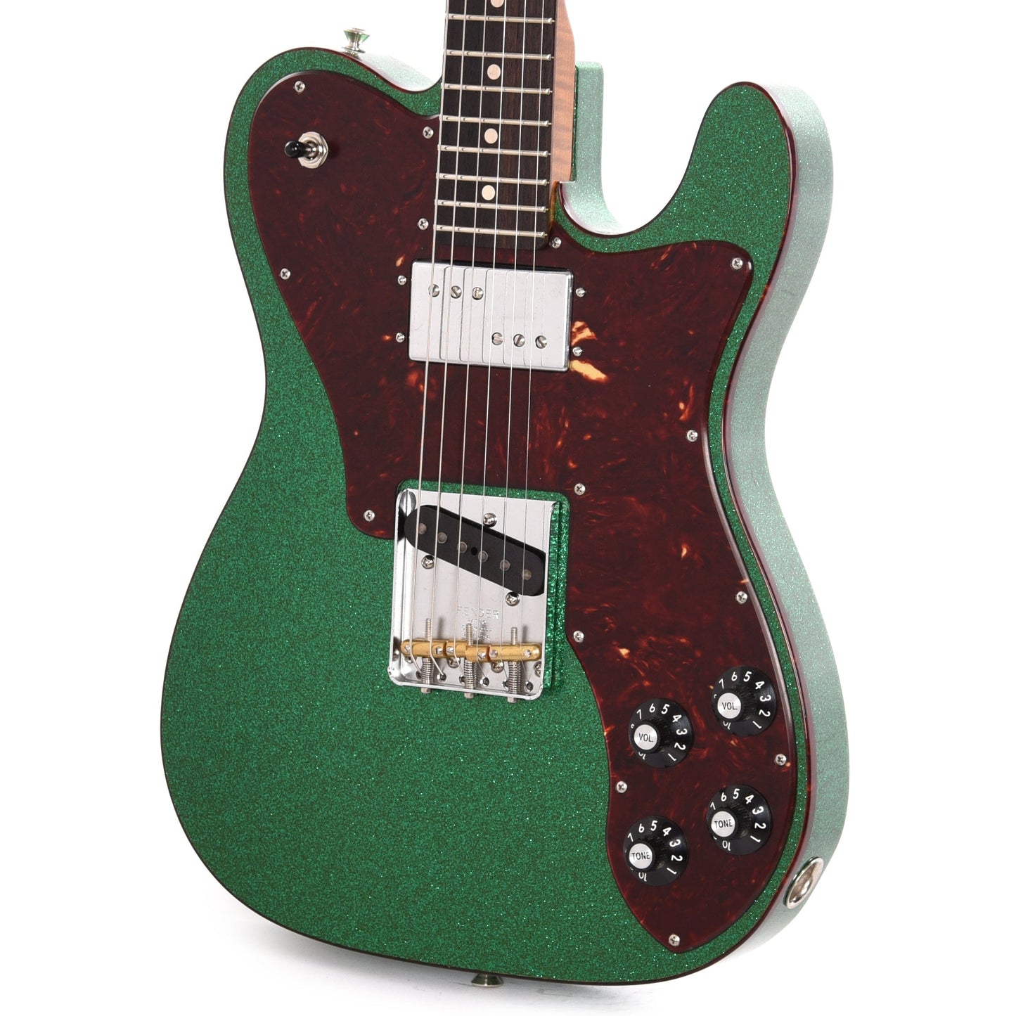 Fender Custom Shop Telecaster Deluxe Deluxe Closet Classic Aged Cadillac Green Sparkle Apprentice Built by Levi Perry Electric Guitars / Solid Body