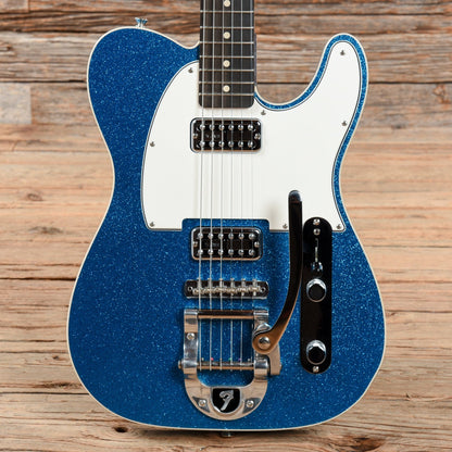 Fender Custom Shop TV Jones Bigsby Telecaster Blue Sparkle 2021 Electric Guitars / Solid Body