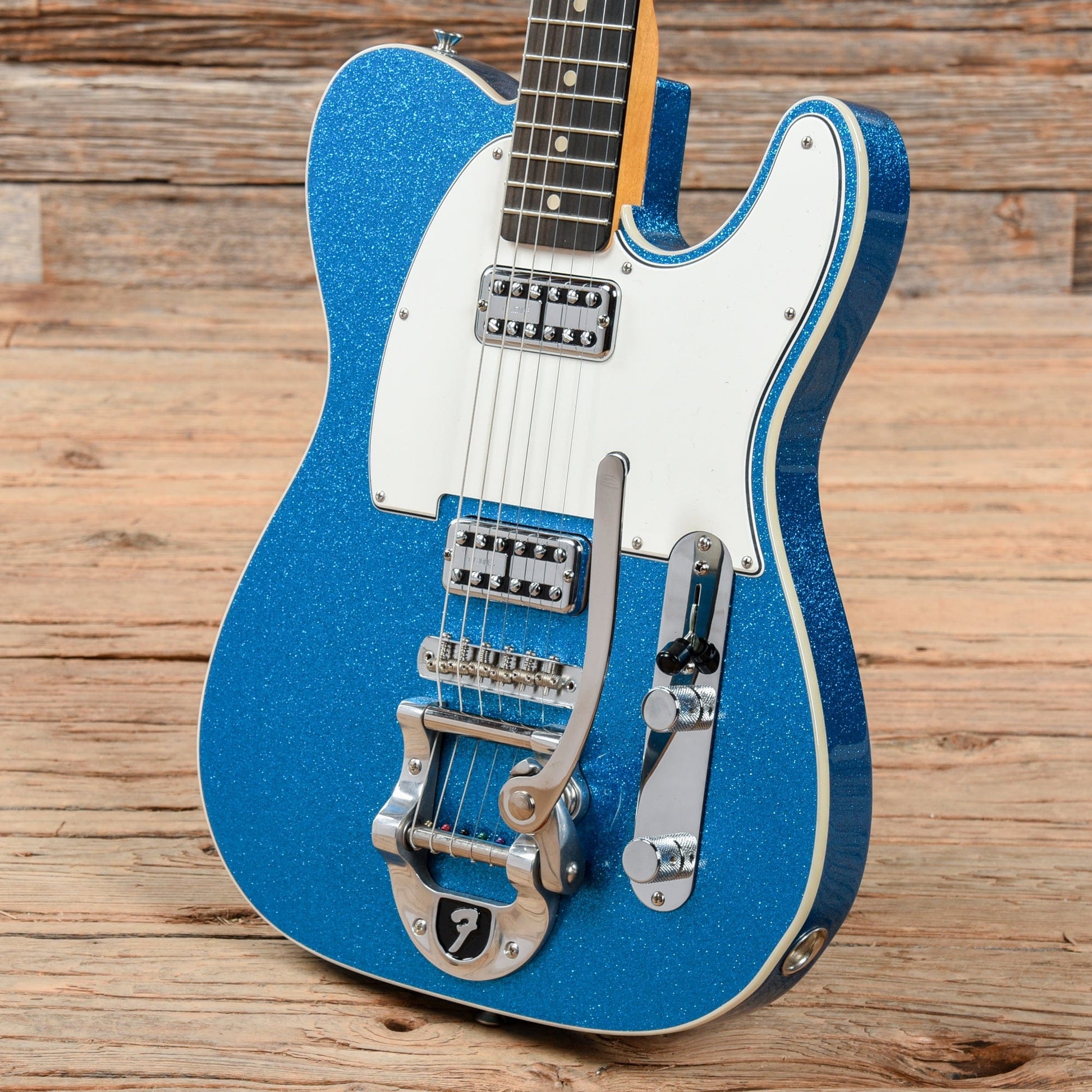 Fender Custom Shop TV Jones Bigsby Telecaster Blue Sparkle 2021 Electric Guitars / Solid Body