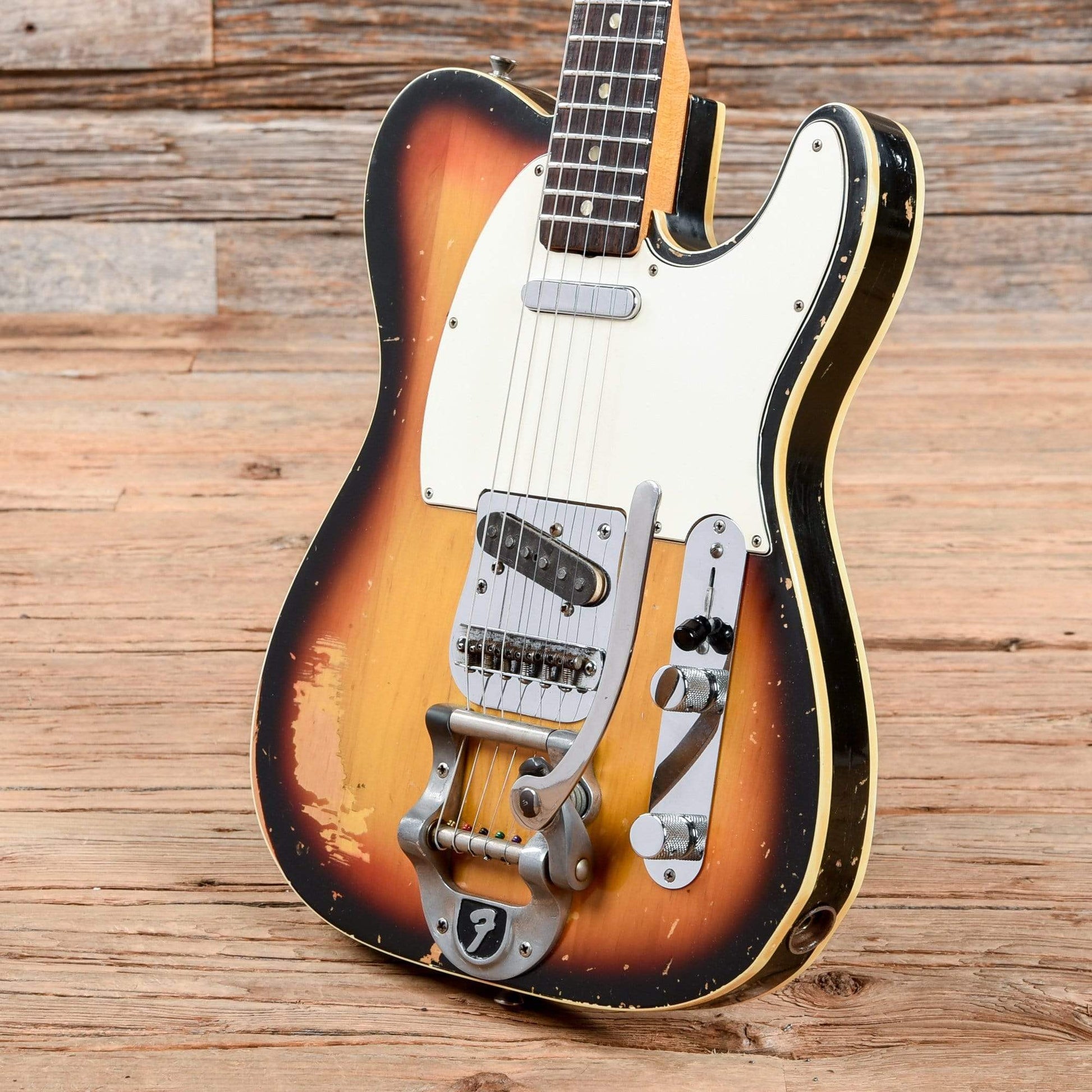 Fender Custom Telecaster with Bigsby, Rosewood Fretboard Sunburst 1968 Electric Guitars / Solid Body