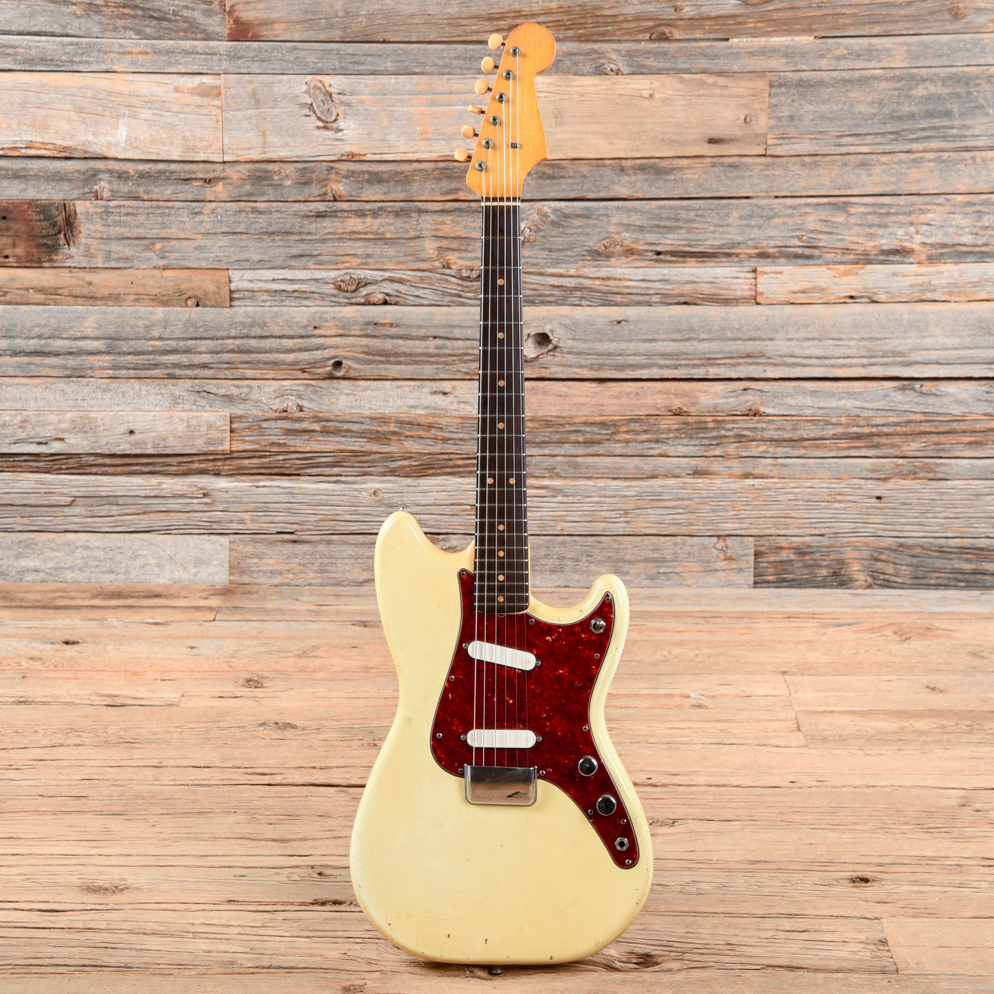 Fender Duo-Sonic 3/4 Olympic White 1960s – Chicago Music Exchange