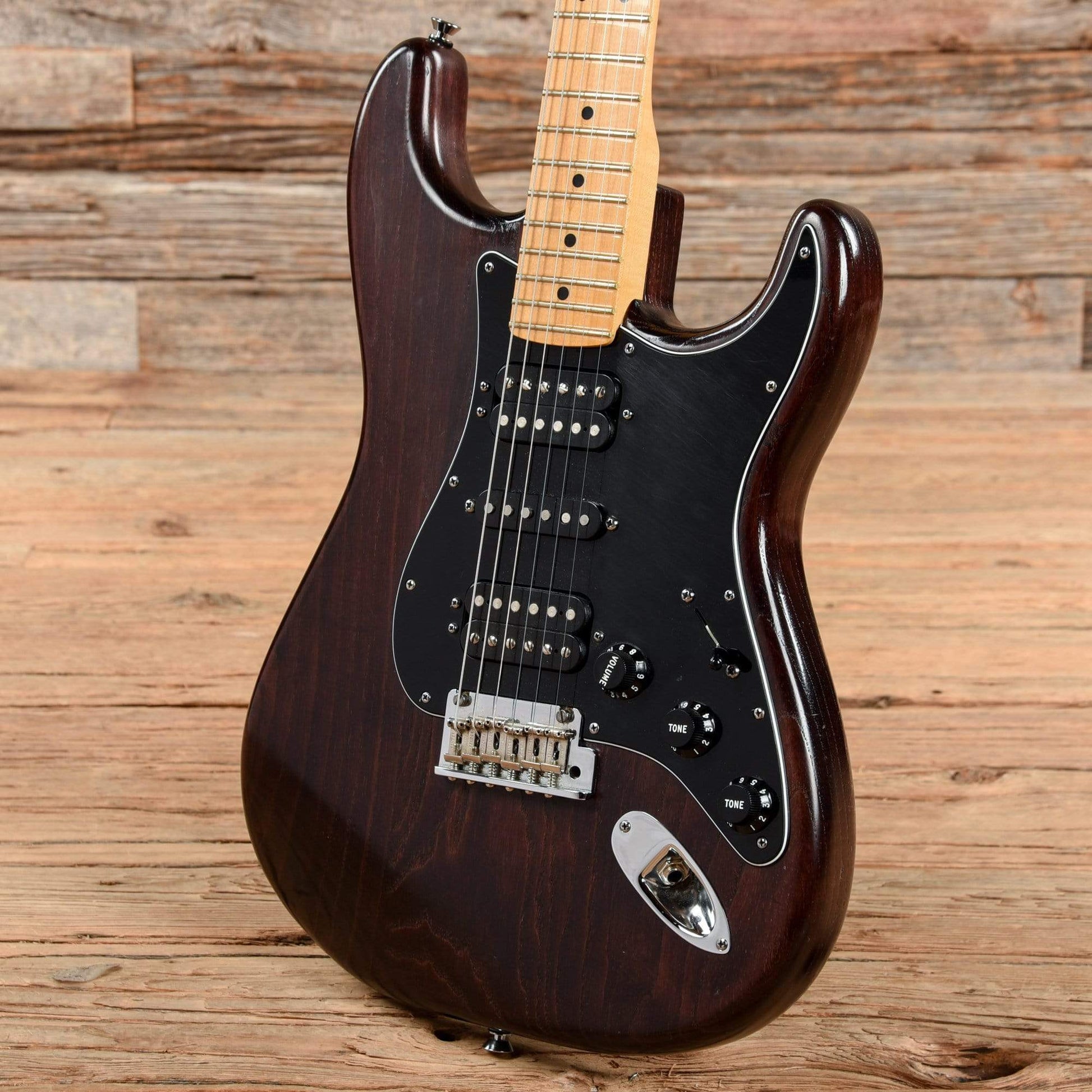 Fender FSR American Standard Hand Stained Ash Stratocaster HSH Mahogany Stain 2012 Electric Guitars / Solid Body