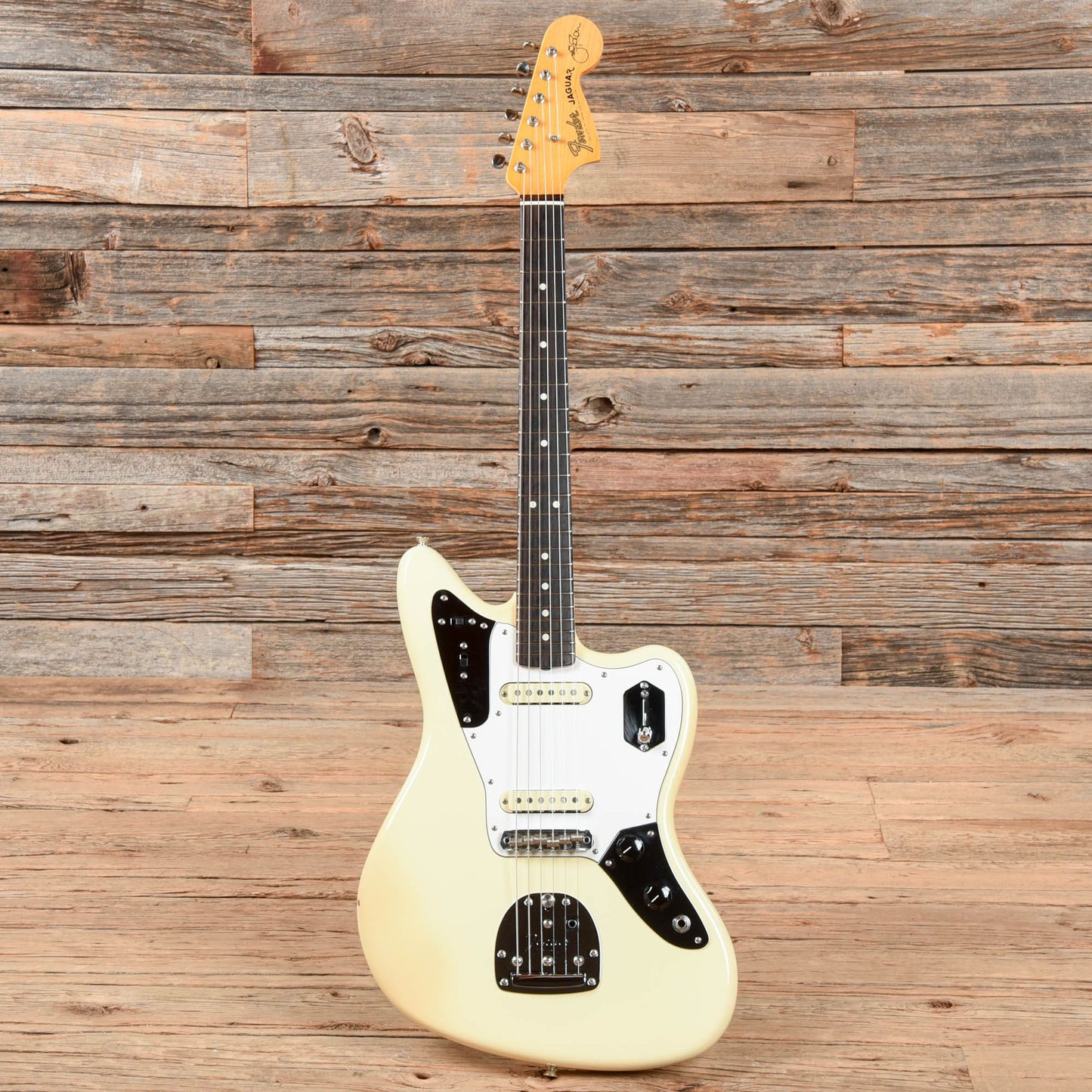 Fender Johnny Marr Signature Jaguar Olympic White 2015 Electric Guitars / Solid Body