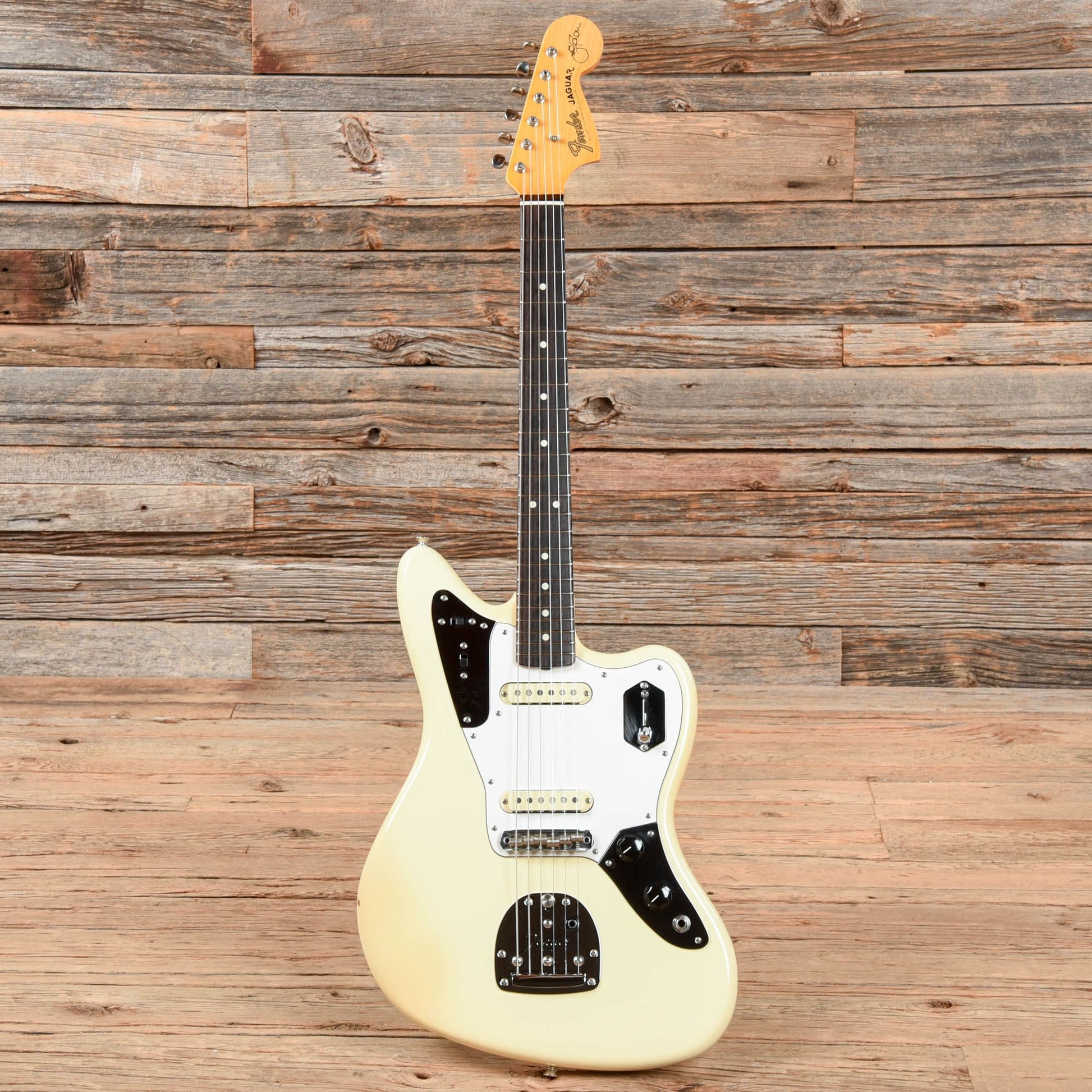 Fender Johnny Marr Signature Jaguar Olympic White 2015 Electric Guitars / Solid Body