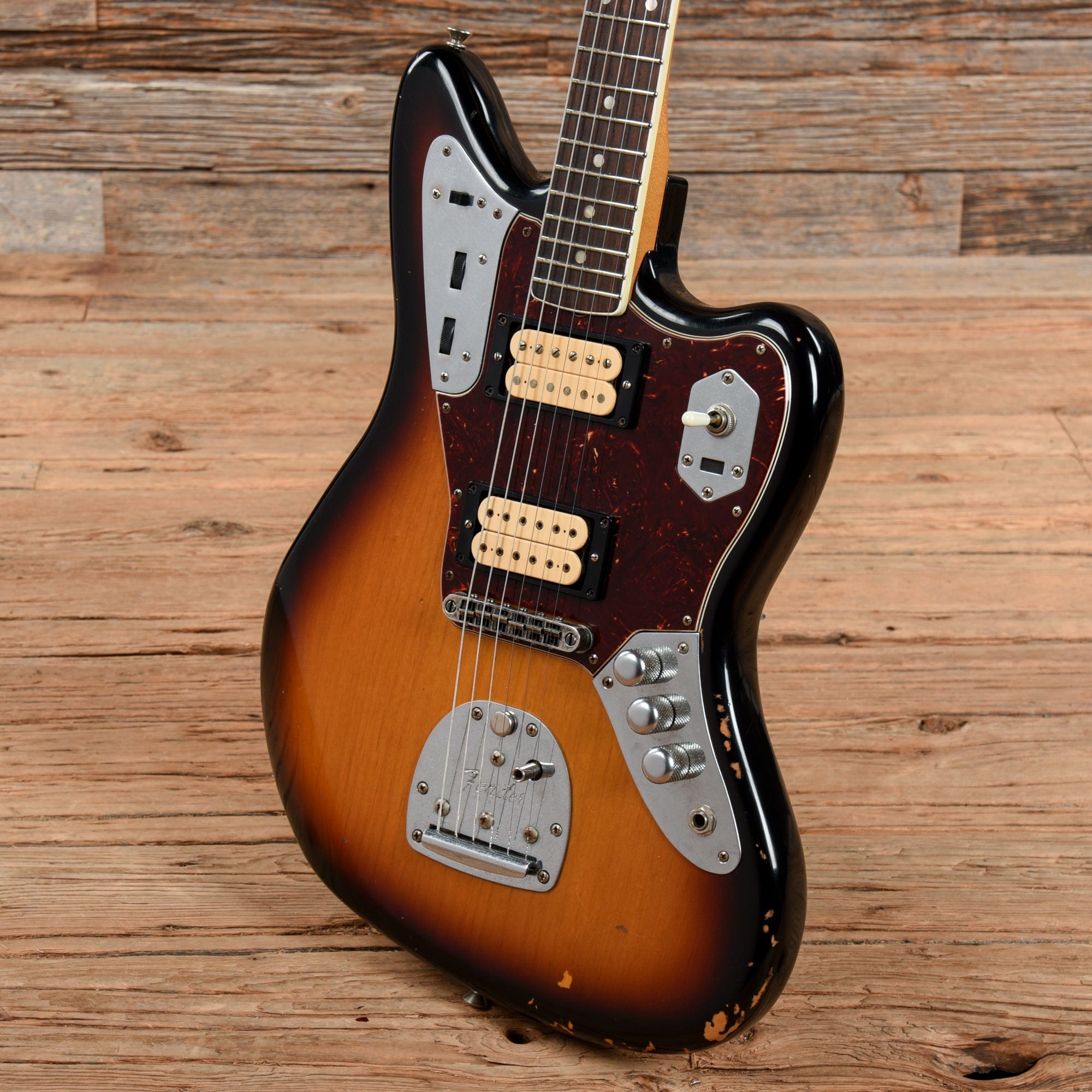 Fender Kurt Cobain Road Worn Jaguar Sunburst 2011 – Chicago Music Exchange