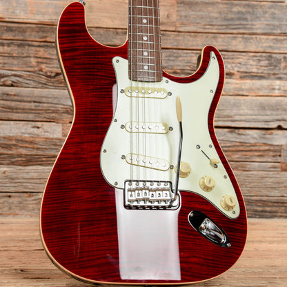 Fender Limited Edition Aerodyne Classic Stratocaster Crimson Red Transparent 2019 Electric Guitars / Solid Body