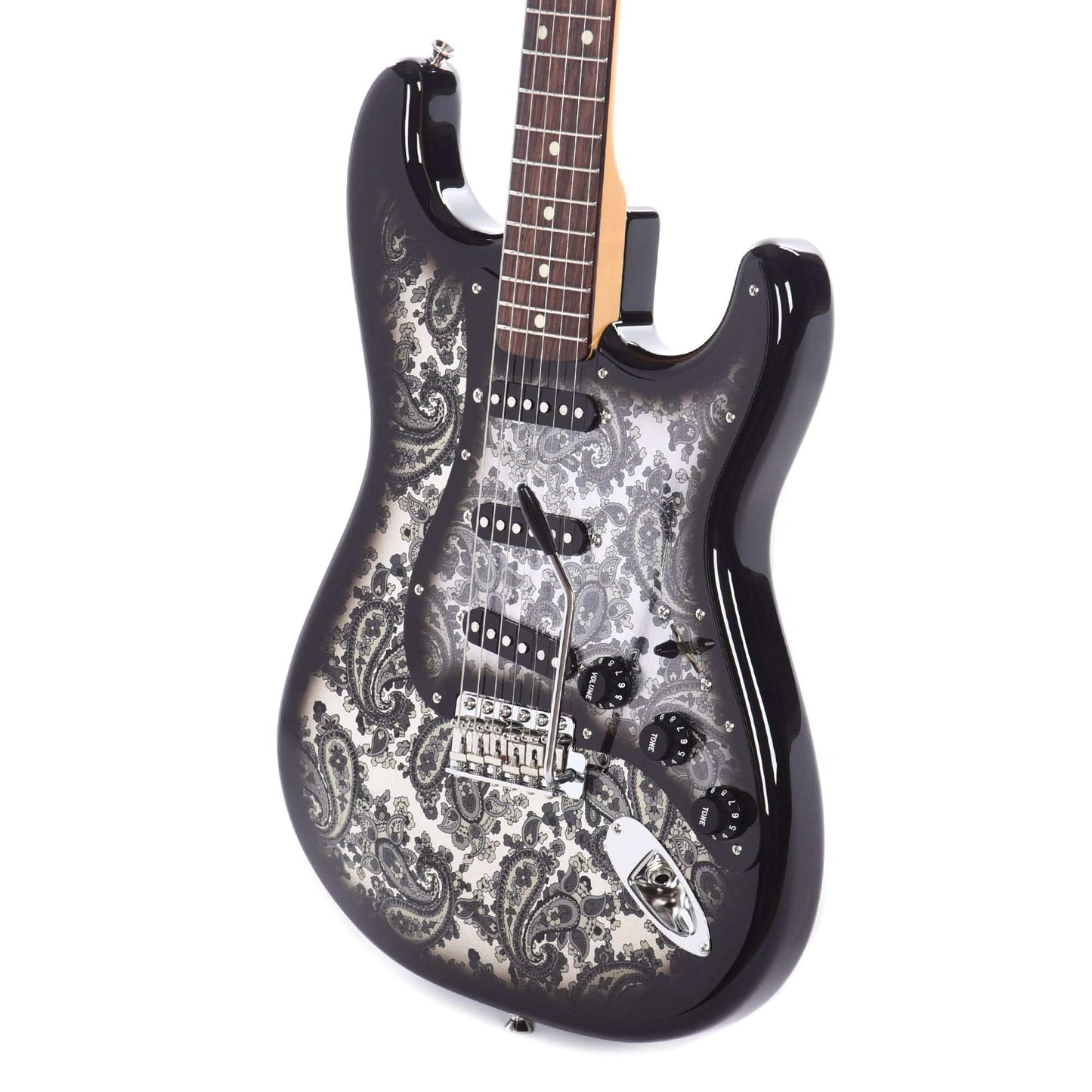 Fender MIJ Limited Edition Black Paisley Stratocaster Electric Guitars / Solid Body