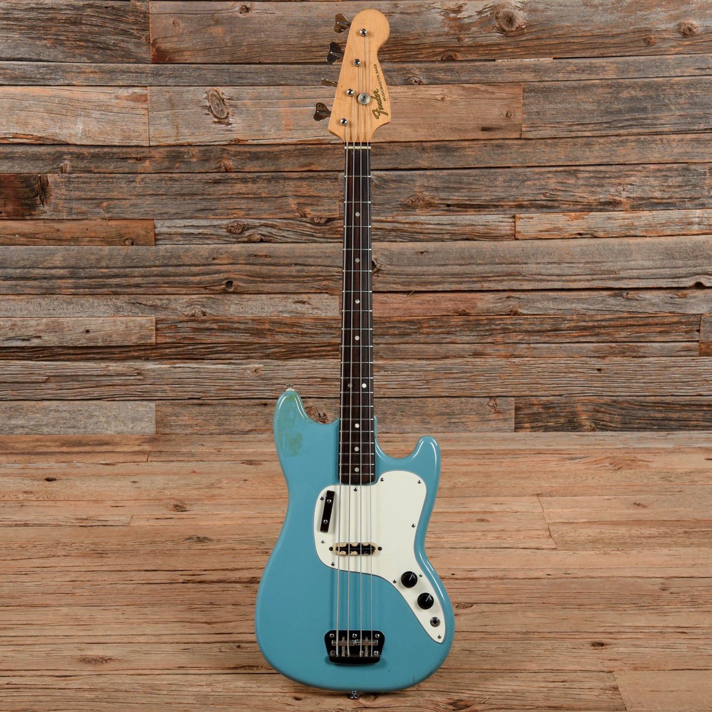 Fender Musicmaster Bass Daphne Blue 1973 Electric Guitars / Solid Body