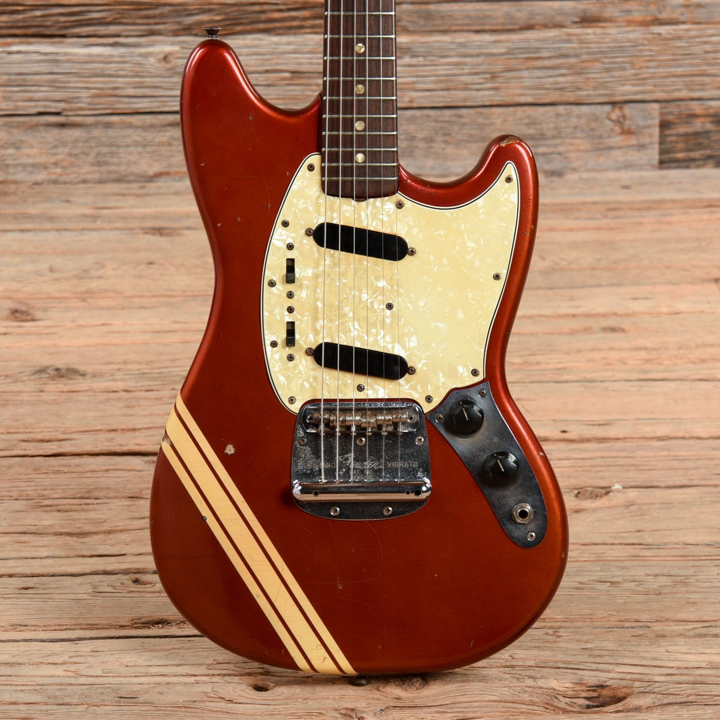 Fender Mustang Competition Red 1969 Electric Guitars / Solid Body