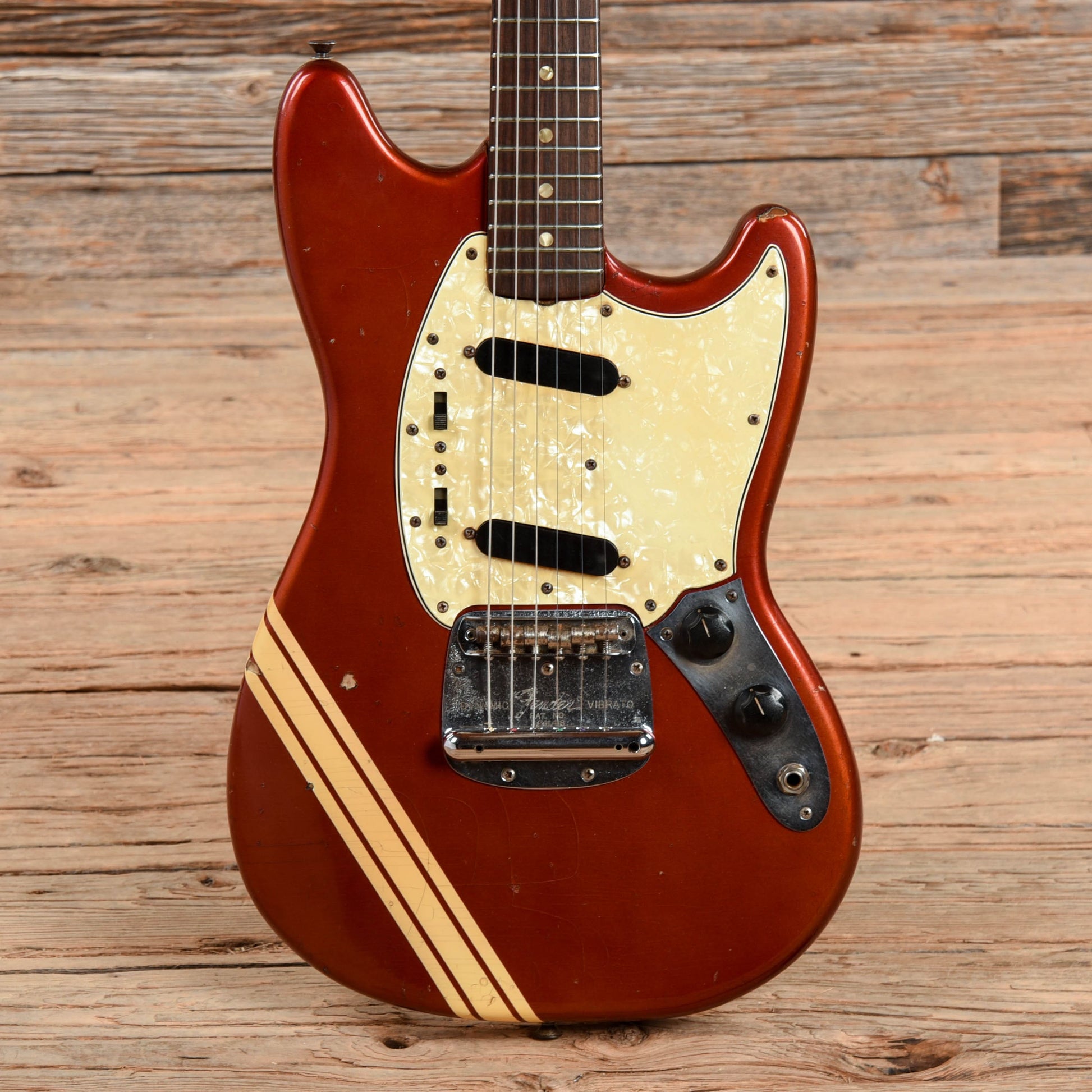 Fender Mustang Competition Red 1969 Electric Guitars / Solid Body