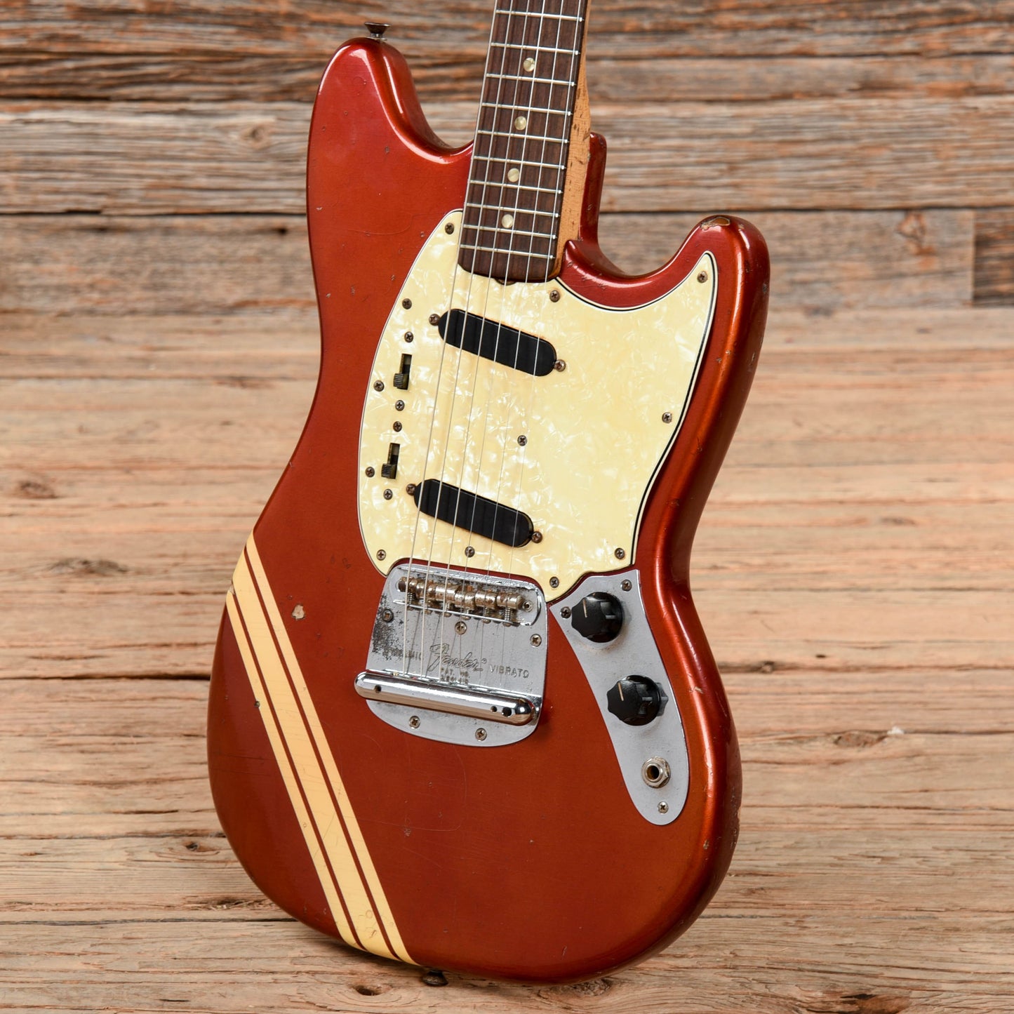 Fender Mustang Competition Red 1969 Electric Guitars / Solid Body