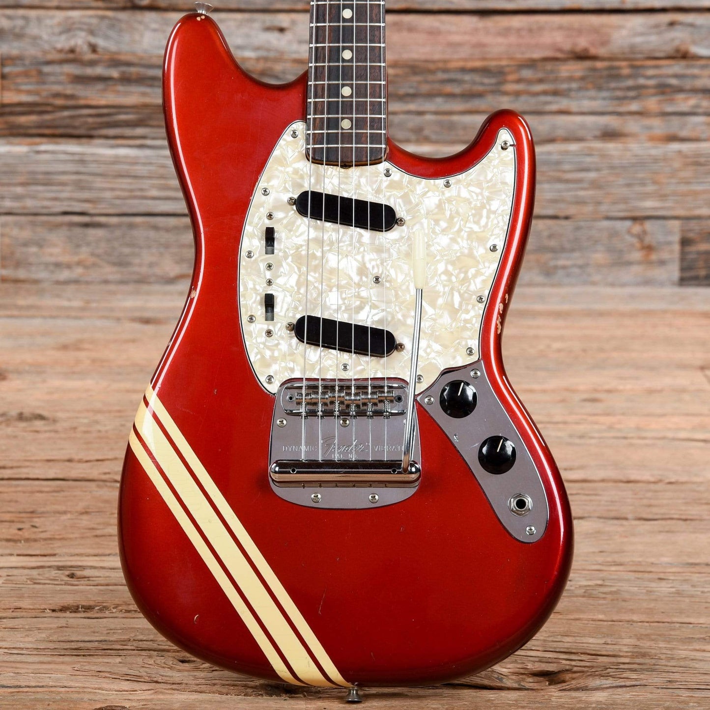 Fender Mustang Competition Red 1971 Electric Guitars / Solid Body