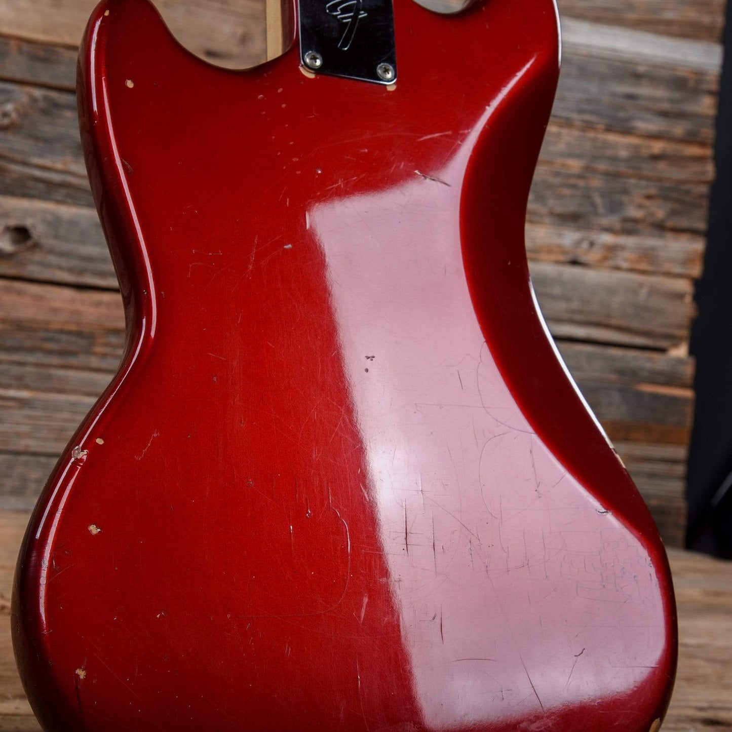 Fender Mustang Competition Red 1971 Electric Guitars / Solid Body